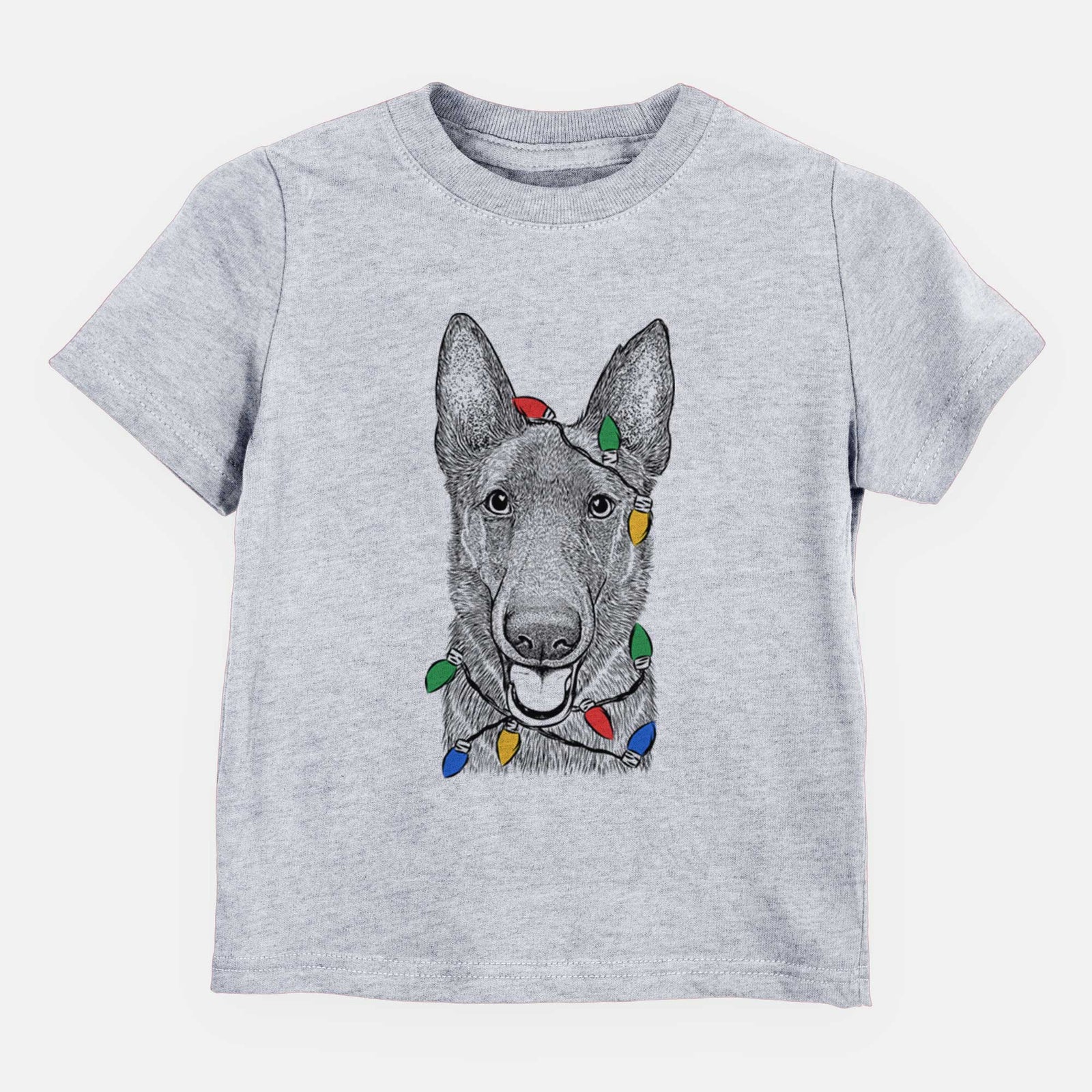 Christmas Lights Nyx the German Shepherd - Kids/Youth/Toddler Shirt