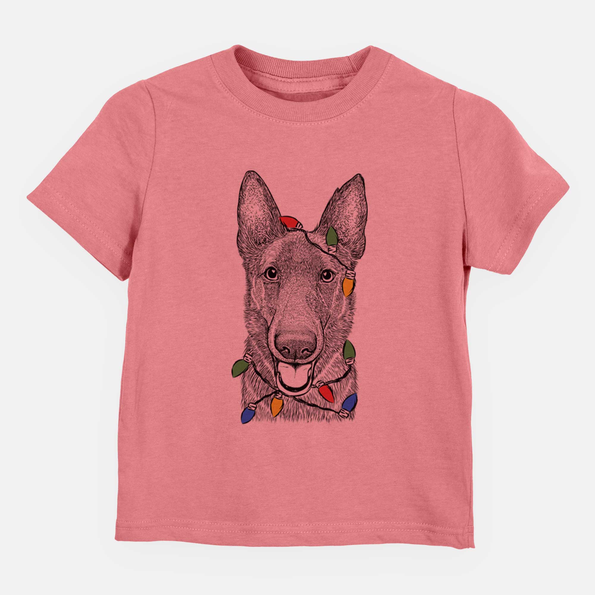 Christmas Lights Nyx the German Shepherd - Kids/Youth/Toddler Shirt