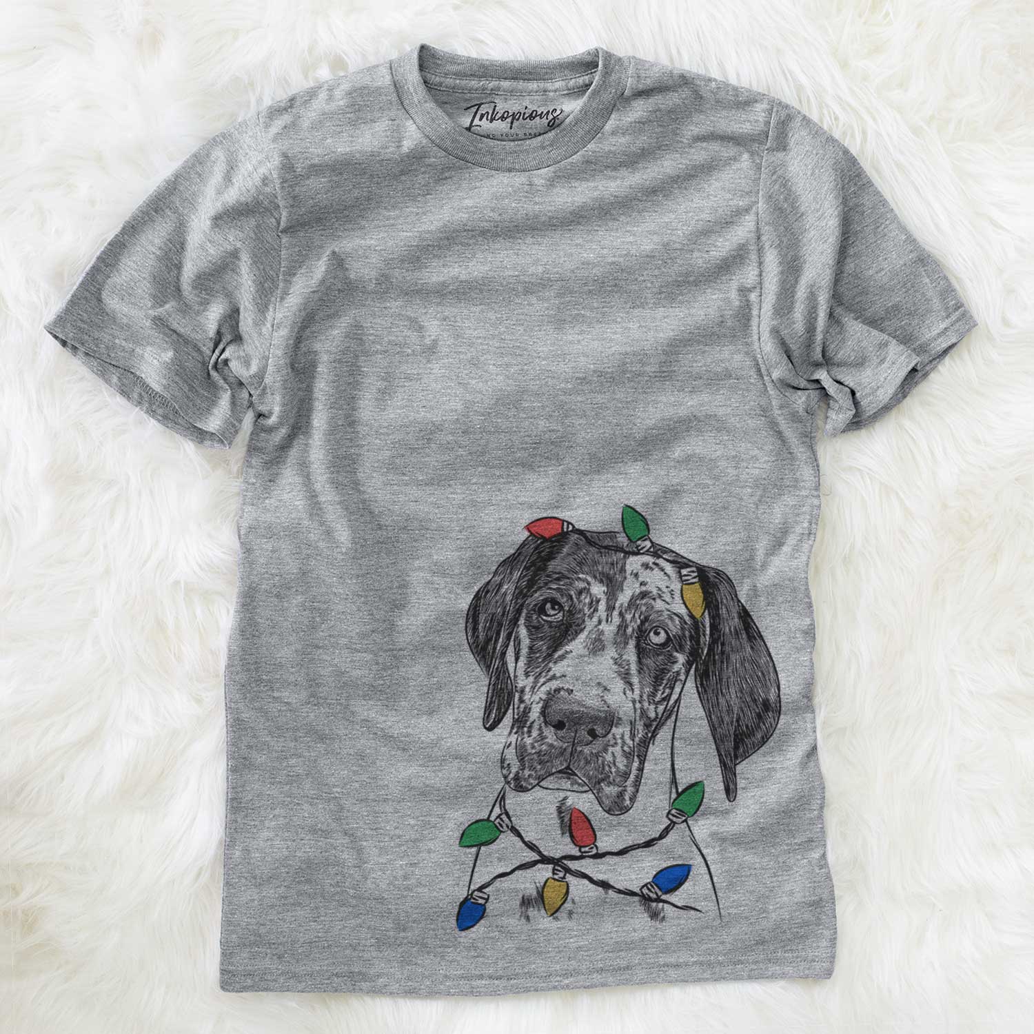 Christmas Lights Nyx the Great Dane - Unisex Crewneck