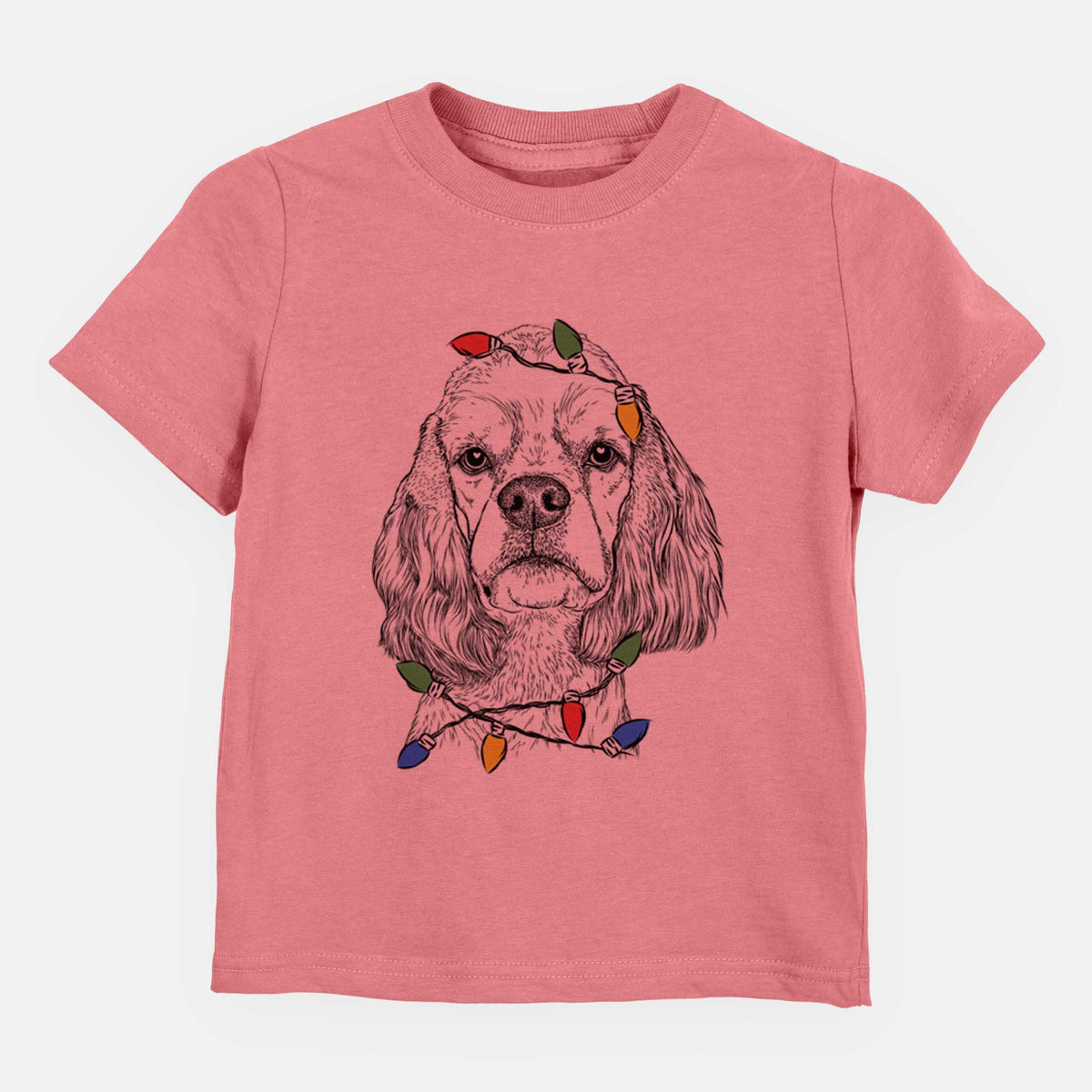 Christmas Lights Oakley the American Cocker Spaniel - Kids/Youth/Toddler Shirt