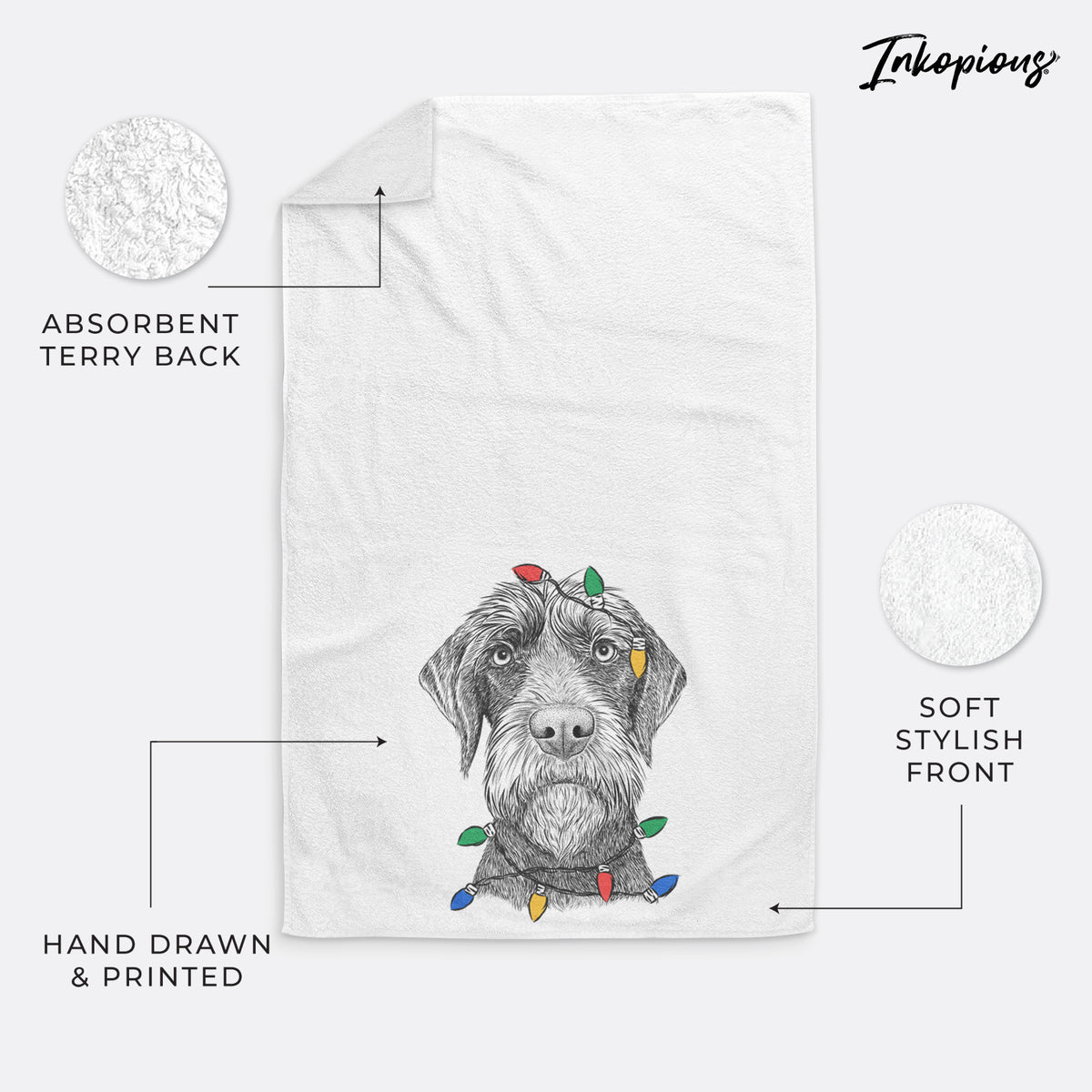 Oakley the Pudelpointer Decorative Hand Towel