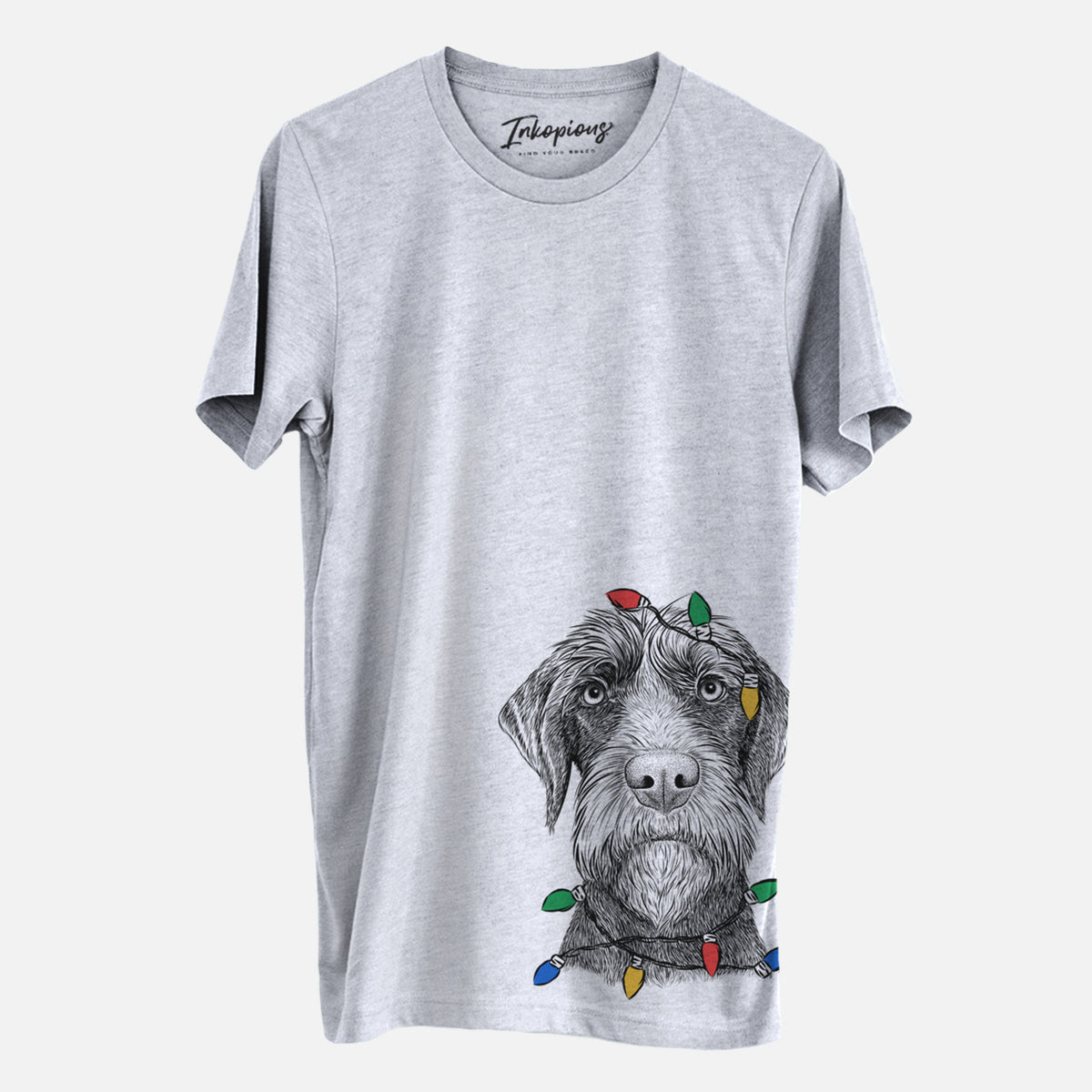 Christmas Lights Oakley the Pudelpointer - Unisex Crewneck