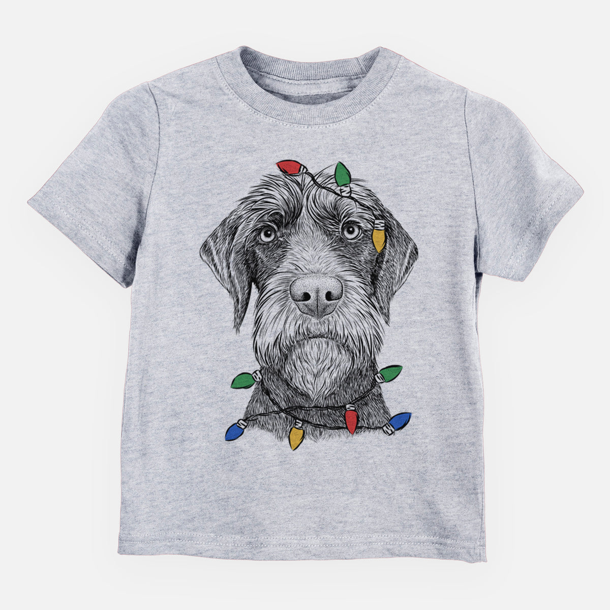 Christmas Lights Oakley the Pudelpointer - Kids/Youth/Toddler Shirt