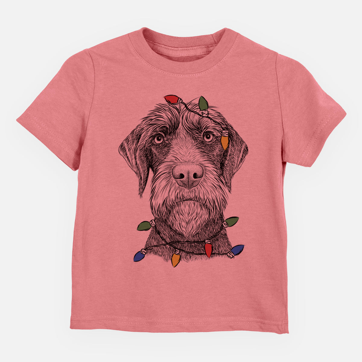 Christmas Lights Oakley the Pudelpointer - Kids/Youth/Toddler Shirt