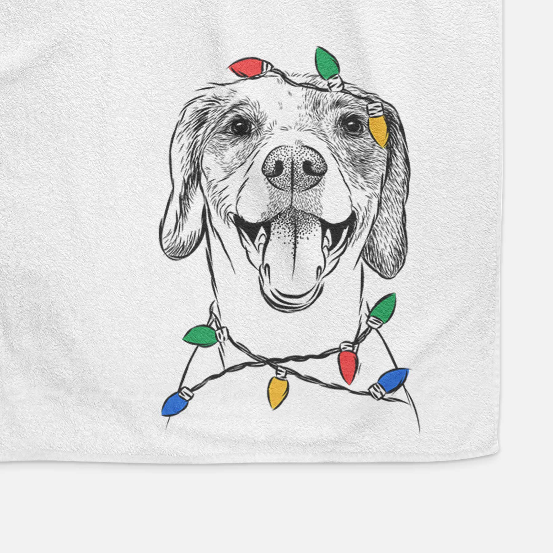 Obi the Beagle Mix Decorative Hand Towel