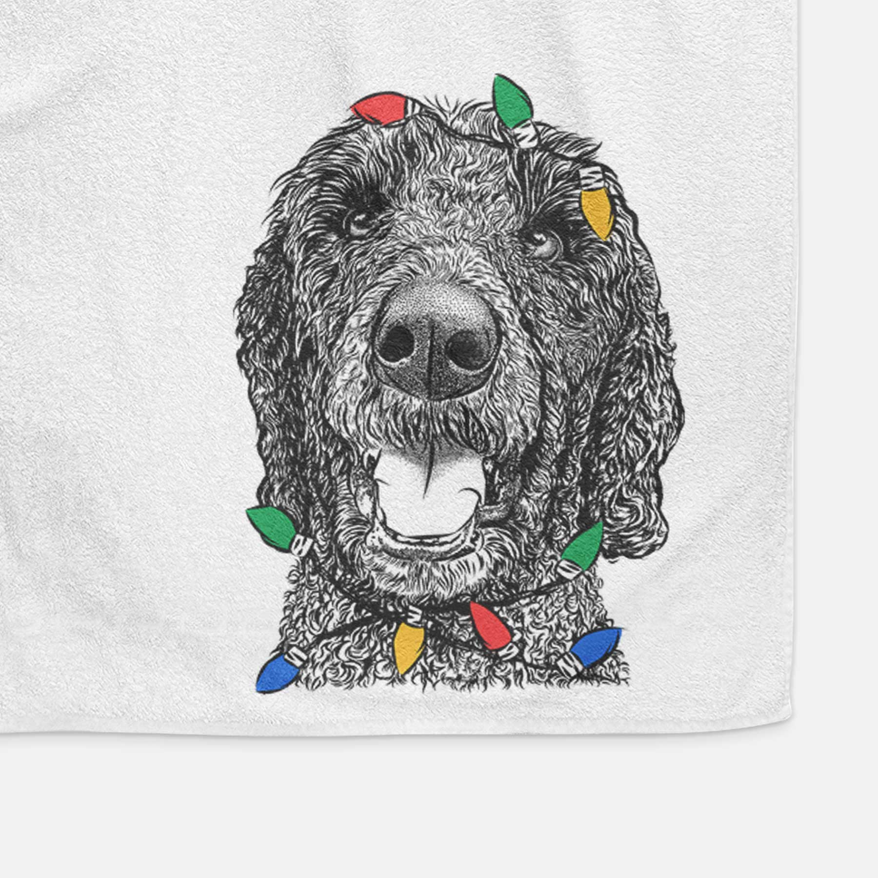 Obi James the Goldendoodle Decorative Hand Towel