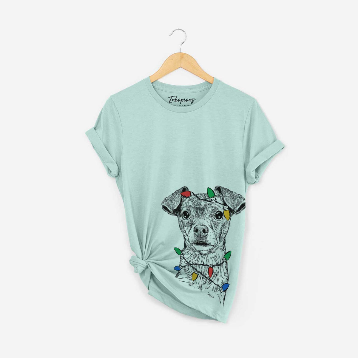 Christmas Lights Olive the Mixed Breed - Unisex Crewneck