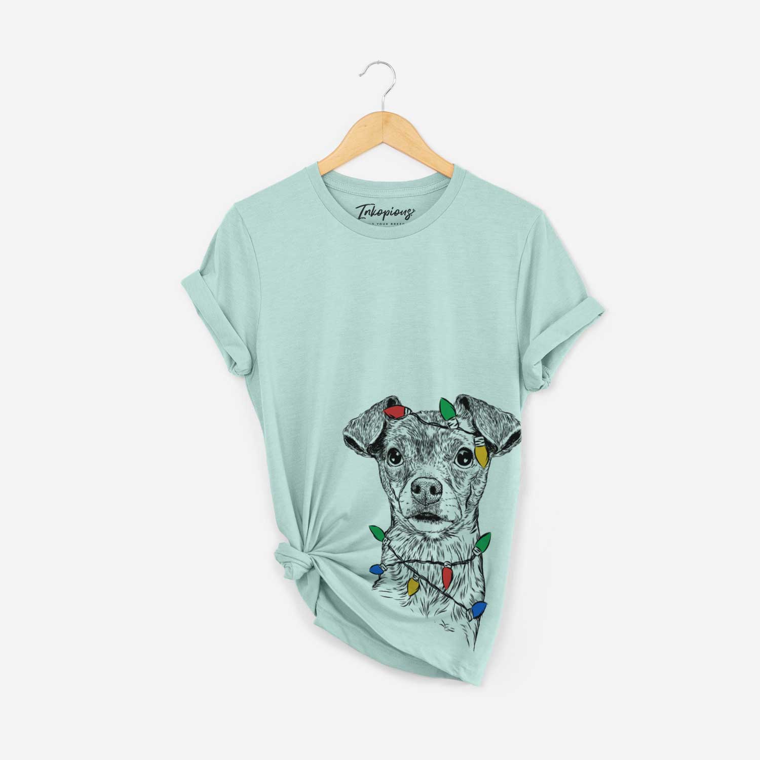 Christmas Lights Olive the Mixed Breed - Unisex Crewneck