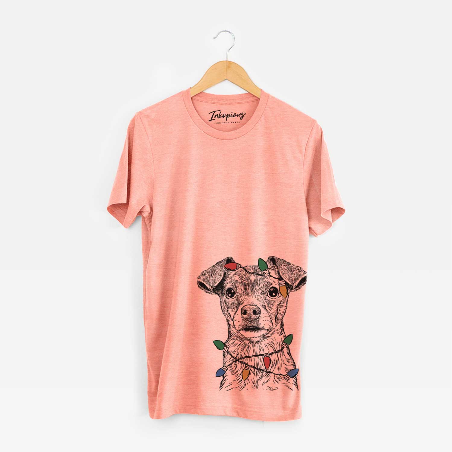 Christmas Lights Olive the Mixed Breed - Unisex Crewneck