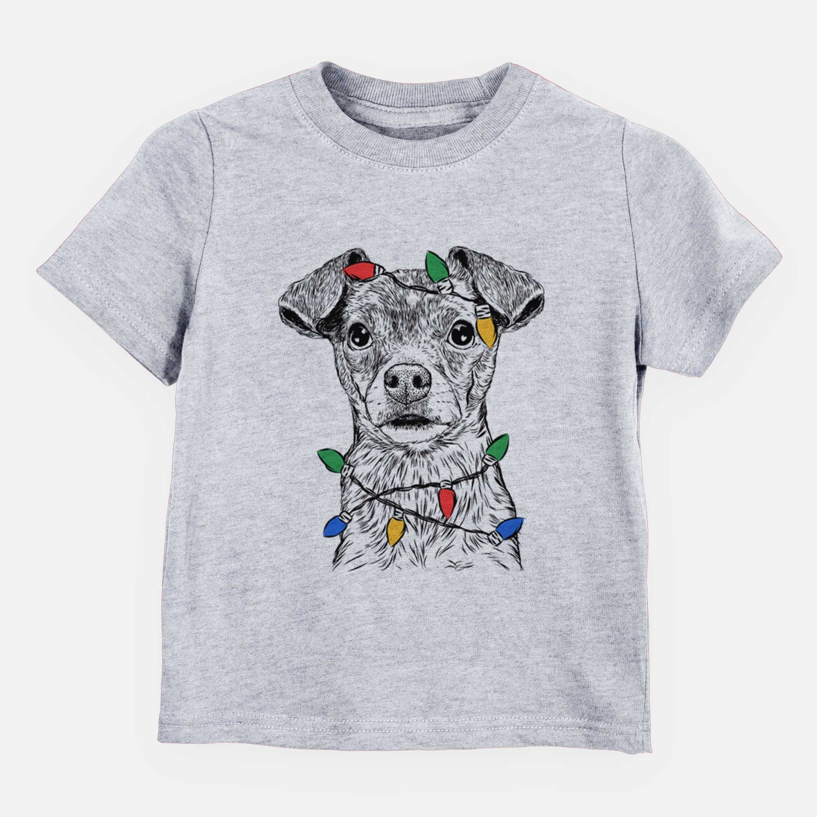 Christmas Lights Olive the Mixed Breed - Kids/Youth/Toddler Shirt