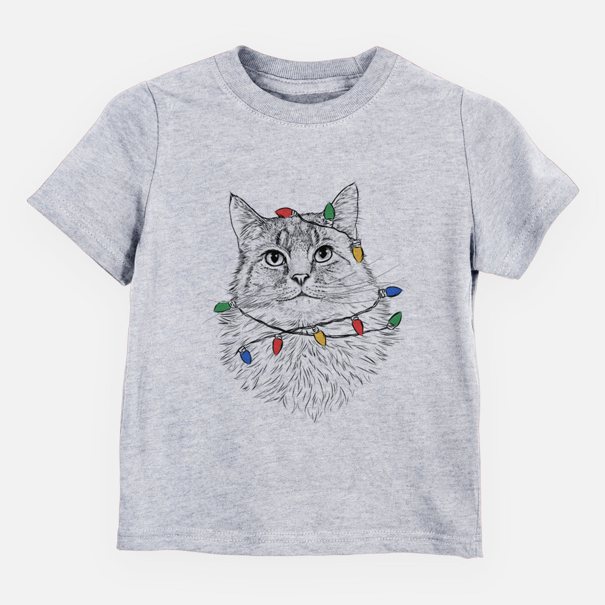 Christmas Lights Olive the Cat - Kids/Youth/Toddler Shirt