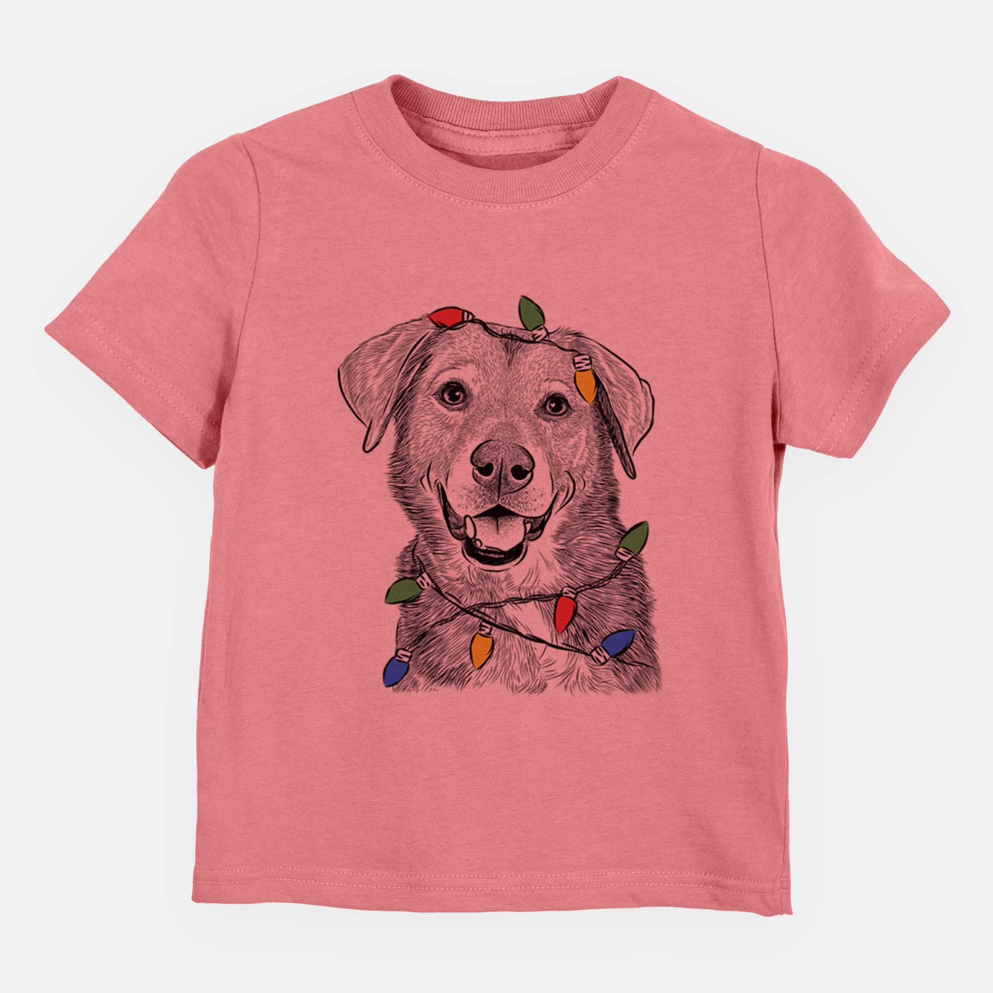 Christmas Lights Oliver the Mixed Breed - Kids/Youth/Toddler Shirt