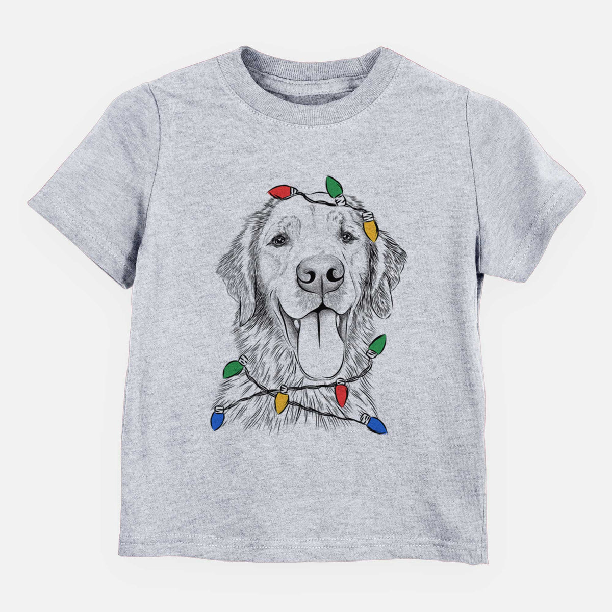 Christmas Lights Oliver Tredup the Golden Retriever - Kids/Youth/Toddler Shirt