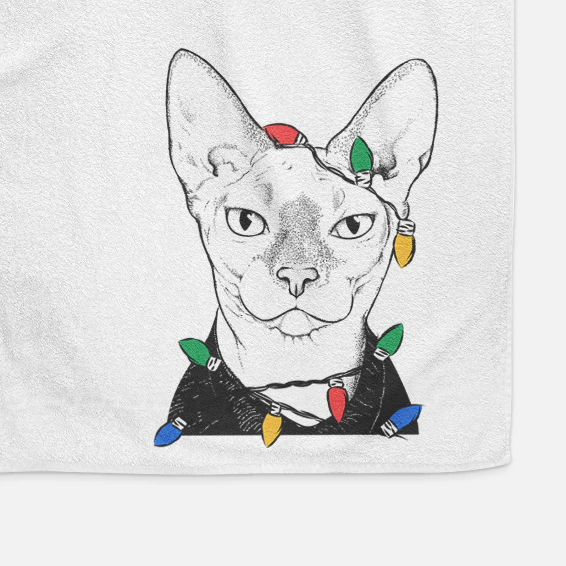 Oliver Watson the Sphynx Cat Decorative Hand Towel