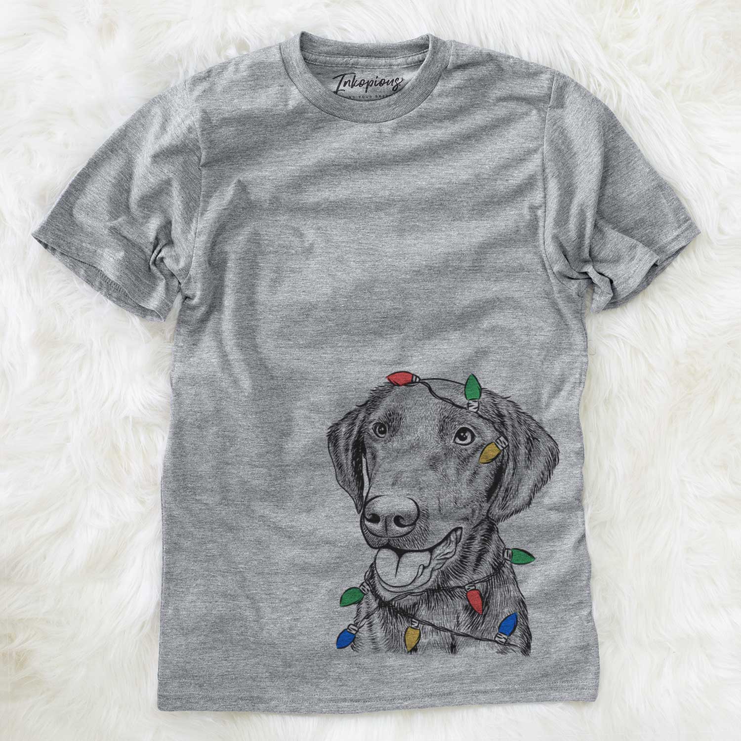 Christmas Lights Onyx the Labrador Retriever - Unisex Crewneck