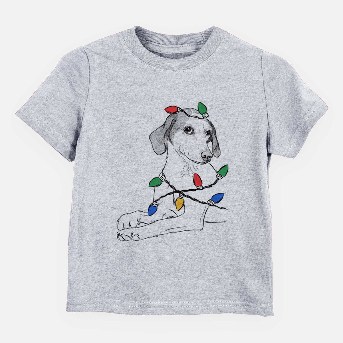 Christmas Lights Opie the Foxhound - Kids/Youth/Toddler Shirt