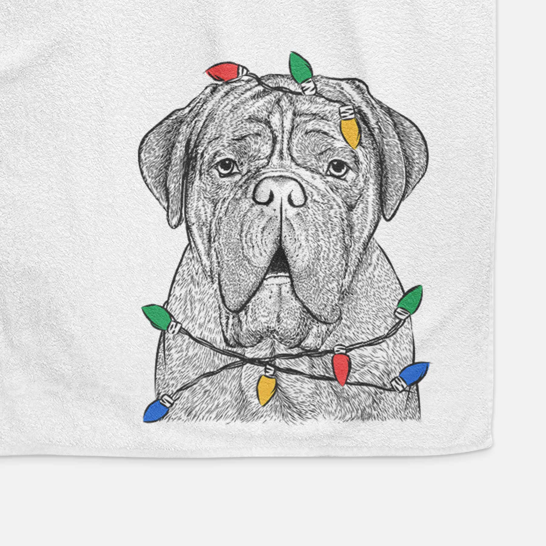 Optimus the Dogue de Bordeaux Decorative Hand Towel