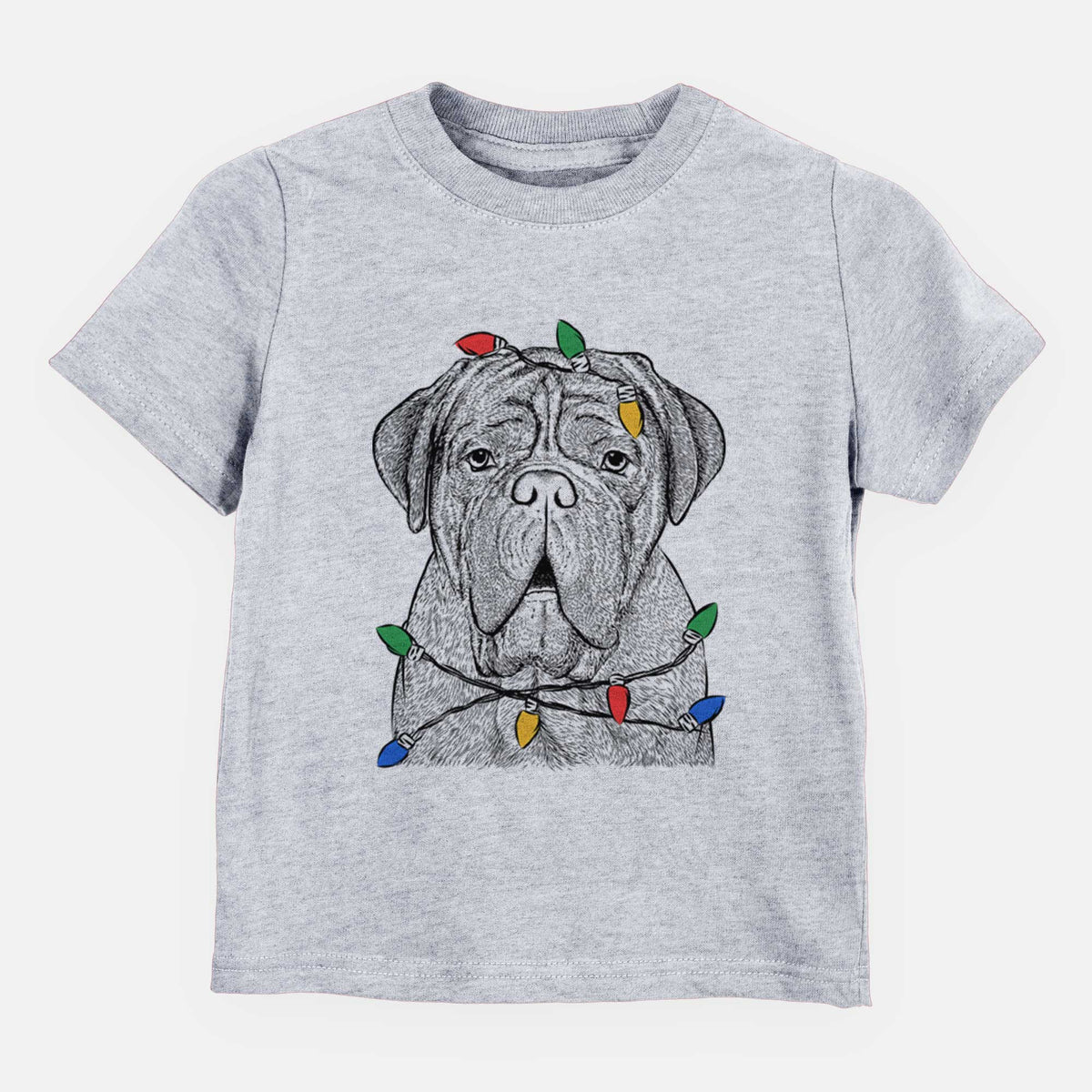 Christmas Lights Optimus the Dogue de Bordeaux - Kids/Youth/Toddler Shirt