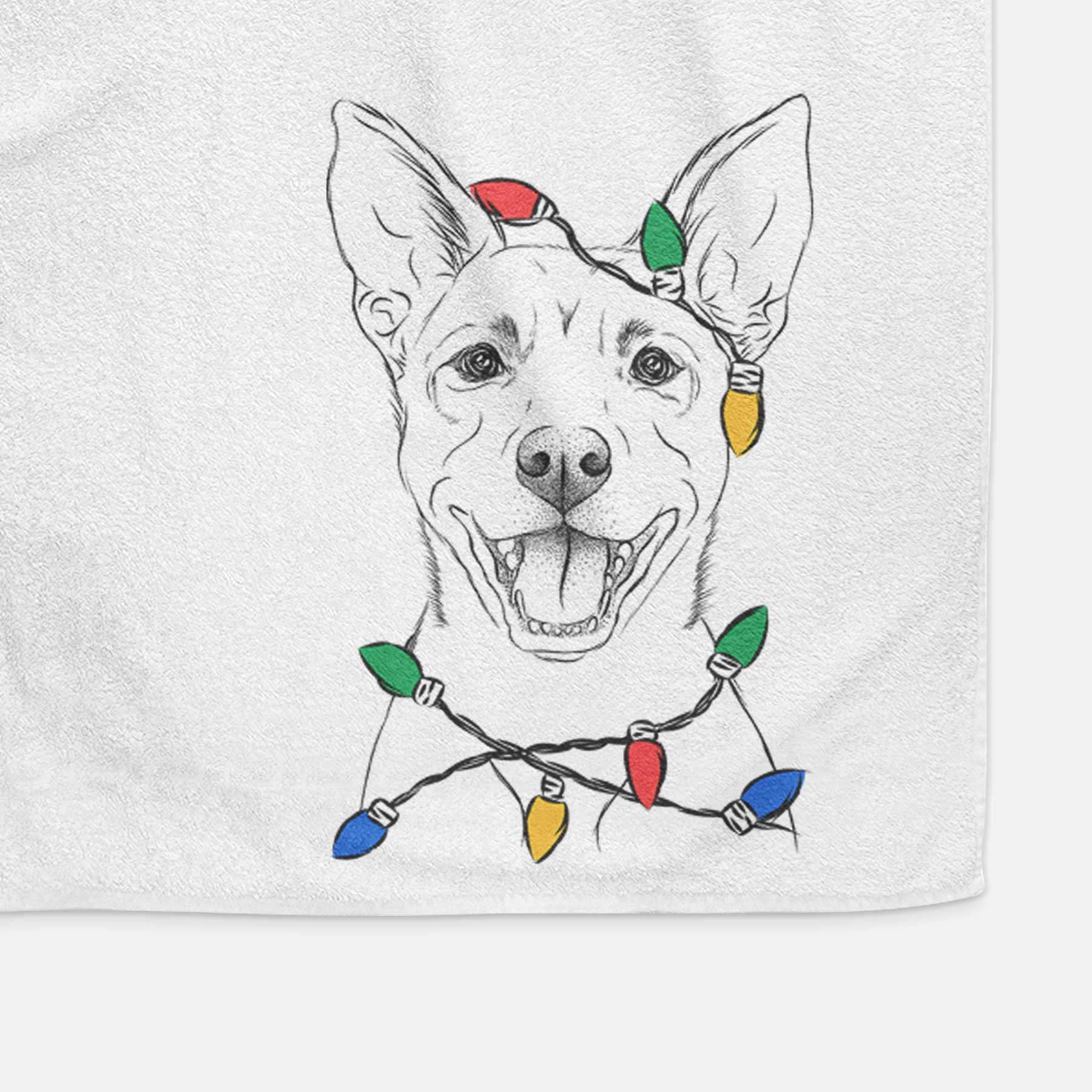 Orange the Carolina Dog Decorative Hand Towel