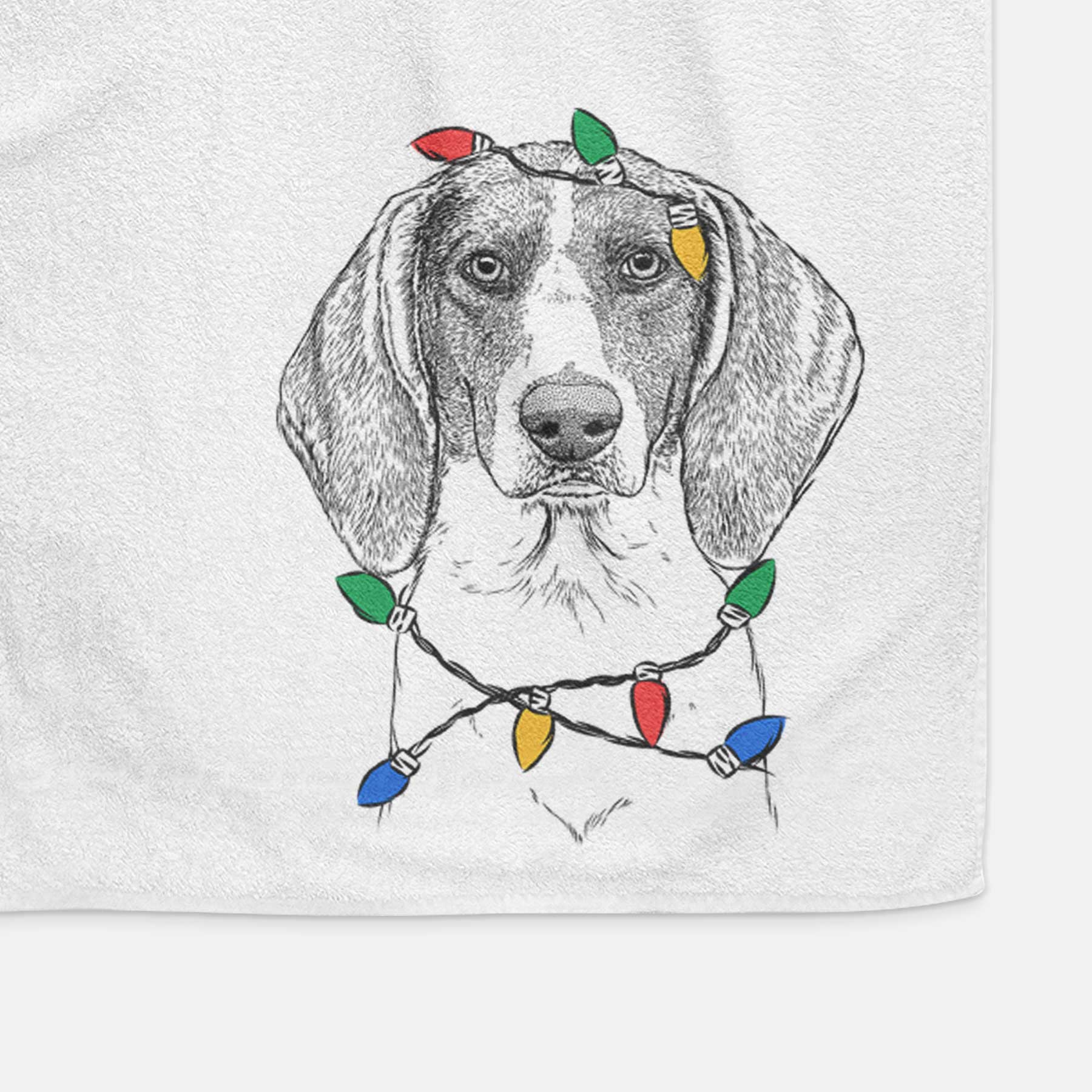 Orin the Treeing Walker Coonhound Decorative Hand Towel