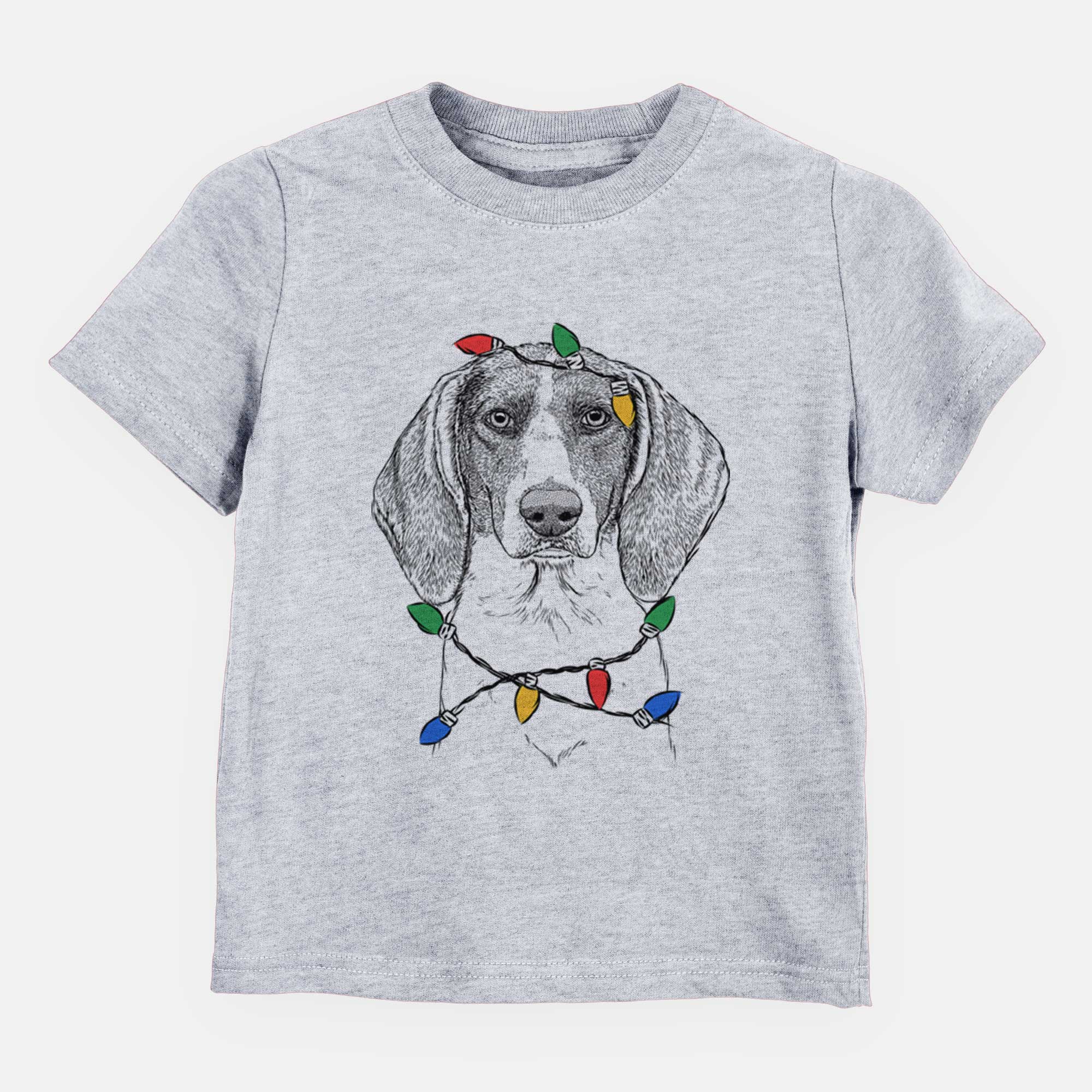 Christmas Lights Orin the Treeing Walker Coonhound - Kids/Youth/Toddler Shirt