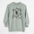 Christmas Lights Oslo the Polar Bear - Unisex Pigment Dyed Crew Sweatshirt