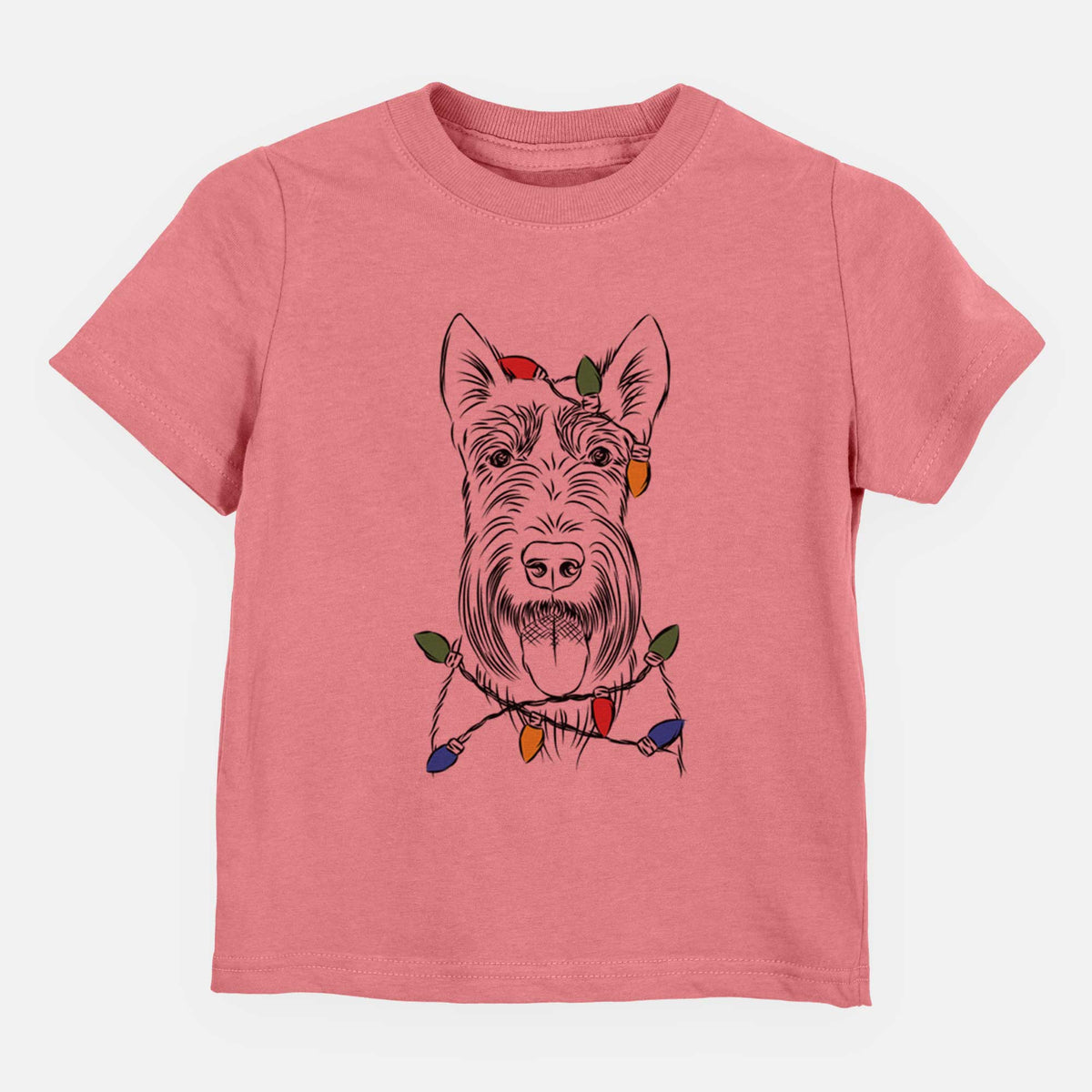 Christmas Lights Oswald the Scottish Terrier - Kids/Youth/Toddler Shirt