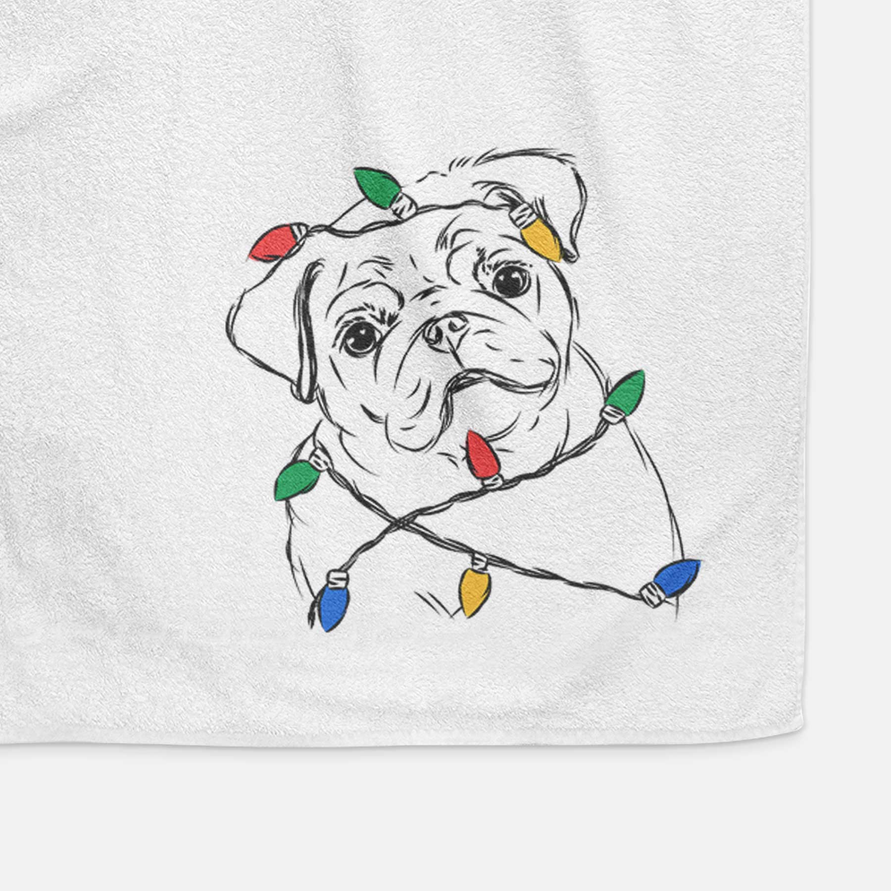 Otis the Pug Decorative Hand Towel