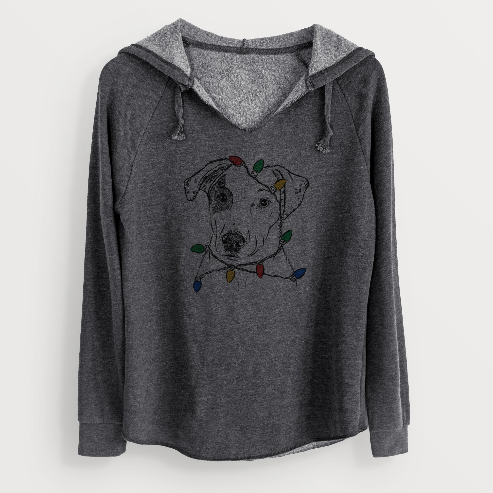 Christmas Lights P Pie the Mixed Breed - Cali Wave Hooded Sweatshirt