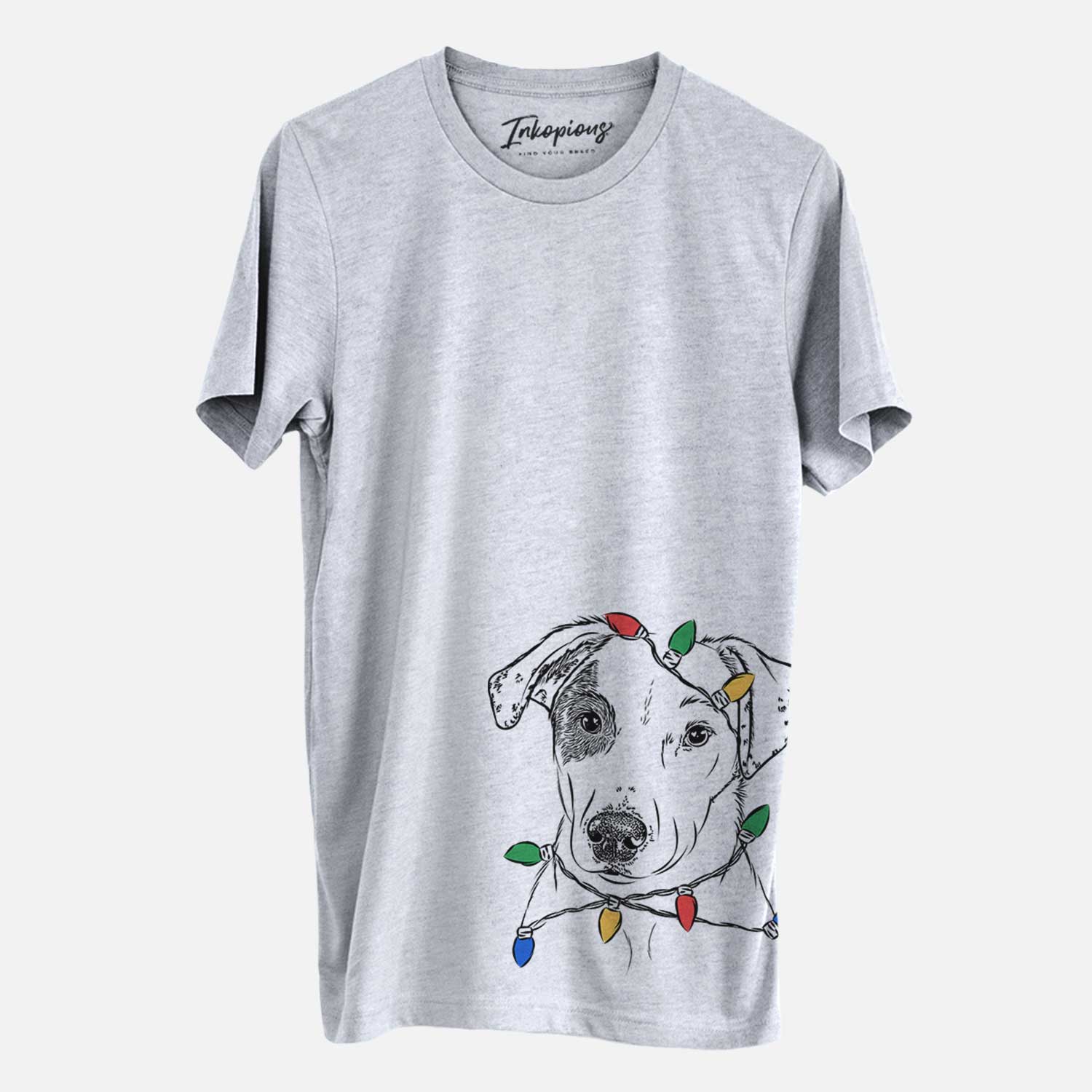 Christmas Lights P-Pie the Mixed Breed - Unisex Crewneck