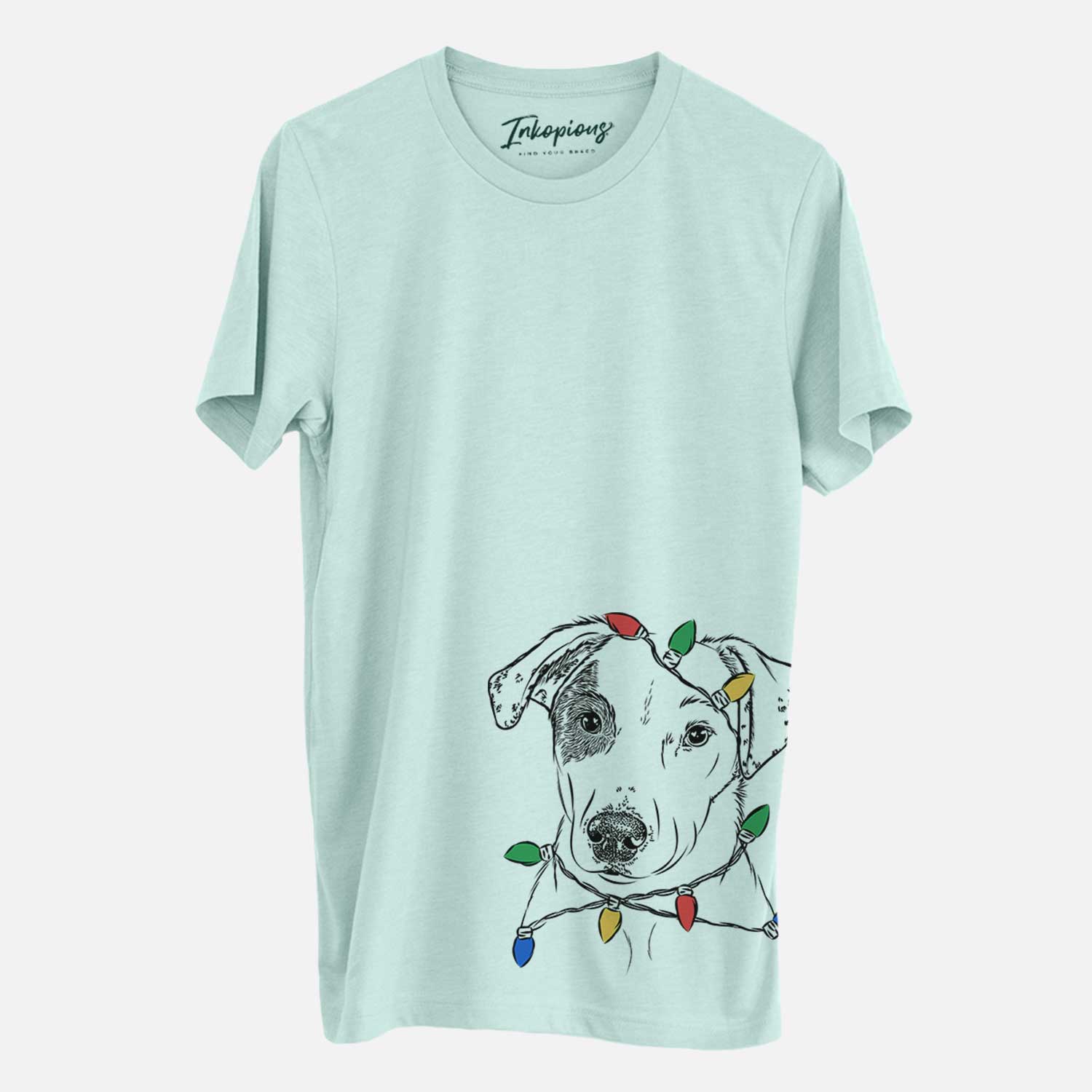 Christmas Lights P-Pie the Mixed Breed - Unisex Crewneck