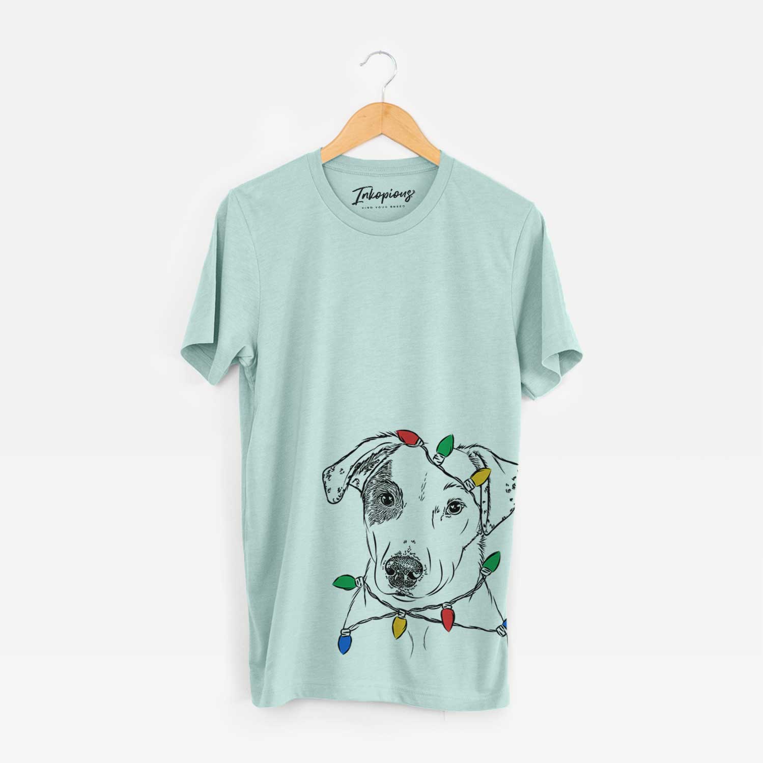 Christmas Lights P-Pie the Mixed Breed - Unisex Crewneck