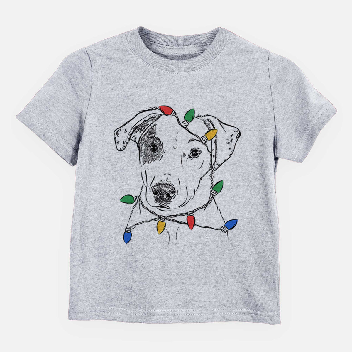 Christmas Lights P-Pie the Mixed Breed - Kids/Youth/Toddler Shirt