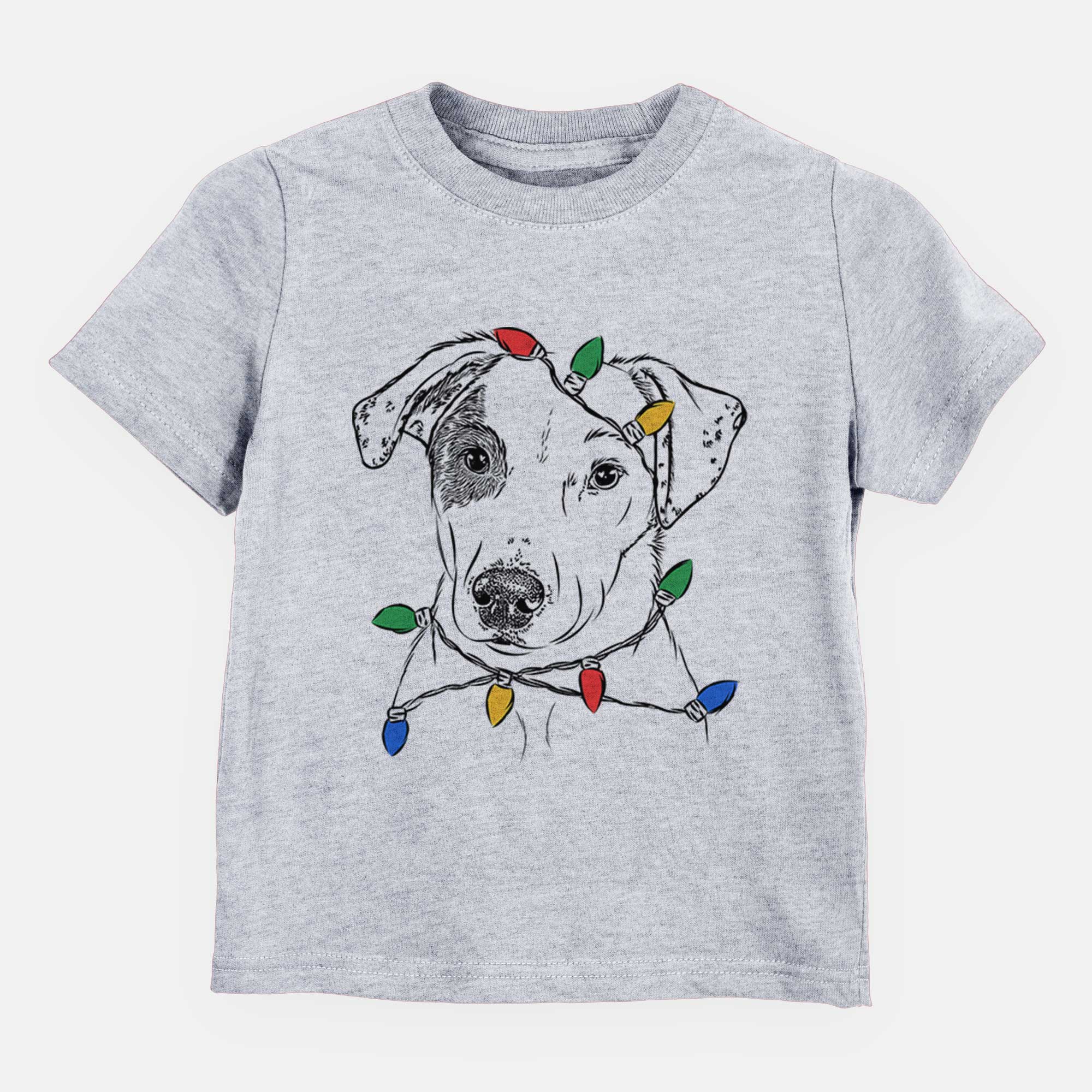Christmas Lights P-Pie the Mixed Breed - Kids/Youth/Toddler Shirt
