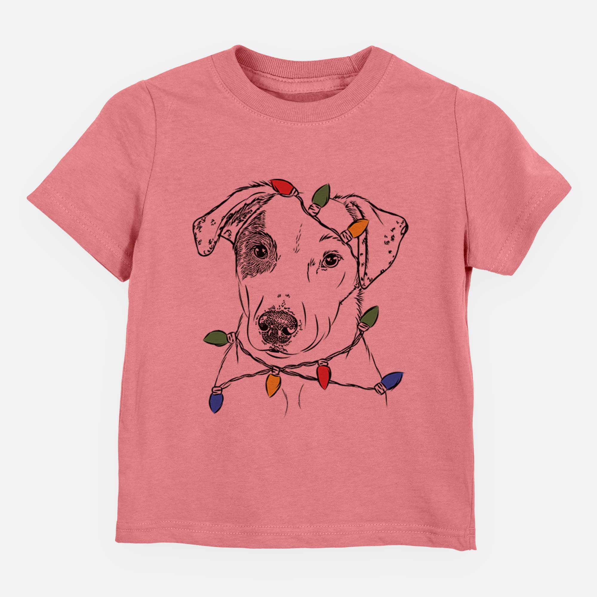 Christmas Lights P-Pie the Mixed Breed - Kids/Youth/Toddler Shirt
