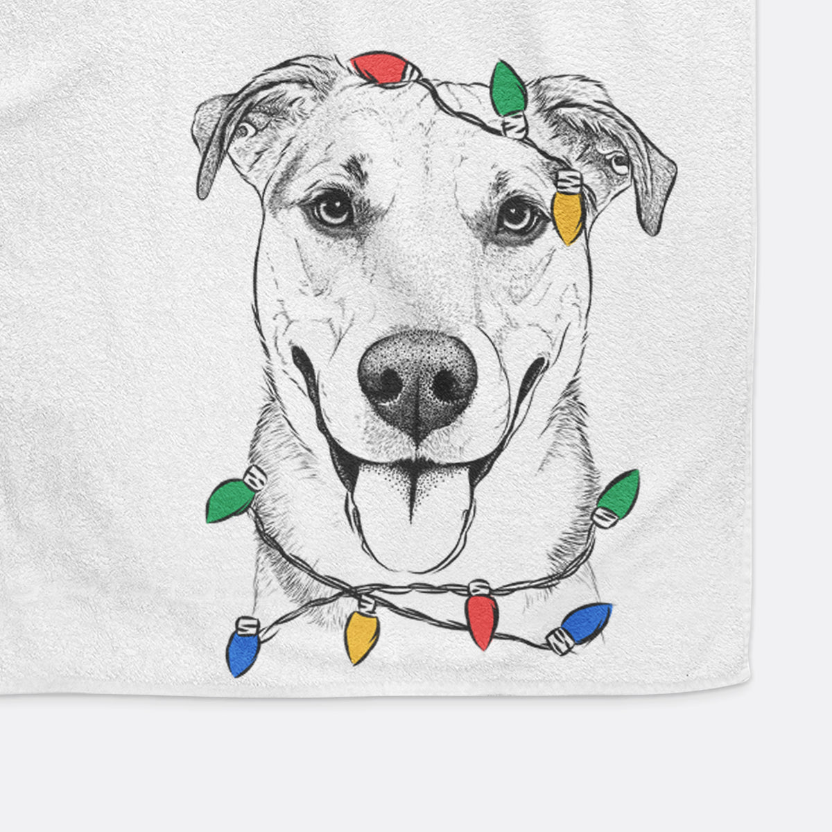 Padre the Pitbull Mix Decorative Hand Towel