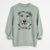 Christmas Lights Padre the Pitbull Mix - Unisex Pigment Dyed Crew Sweatshirt