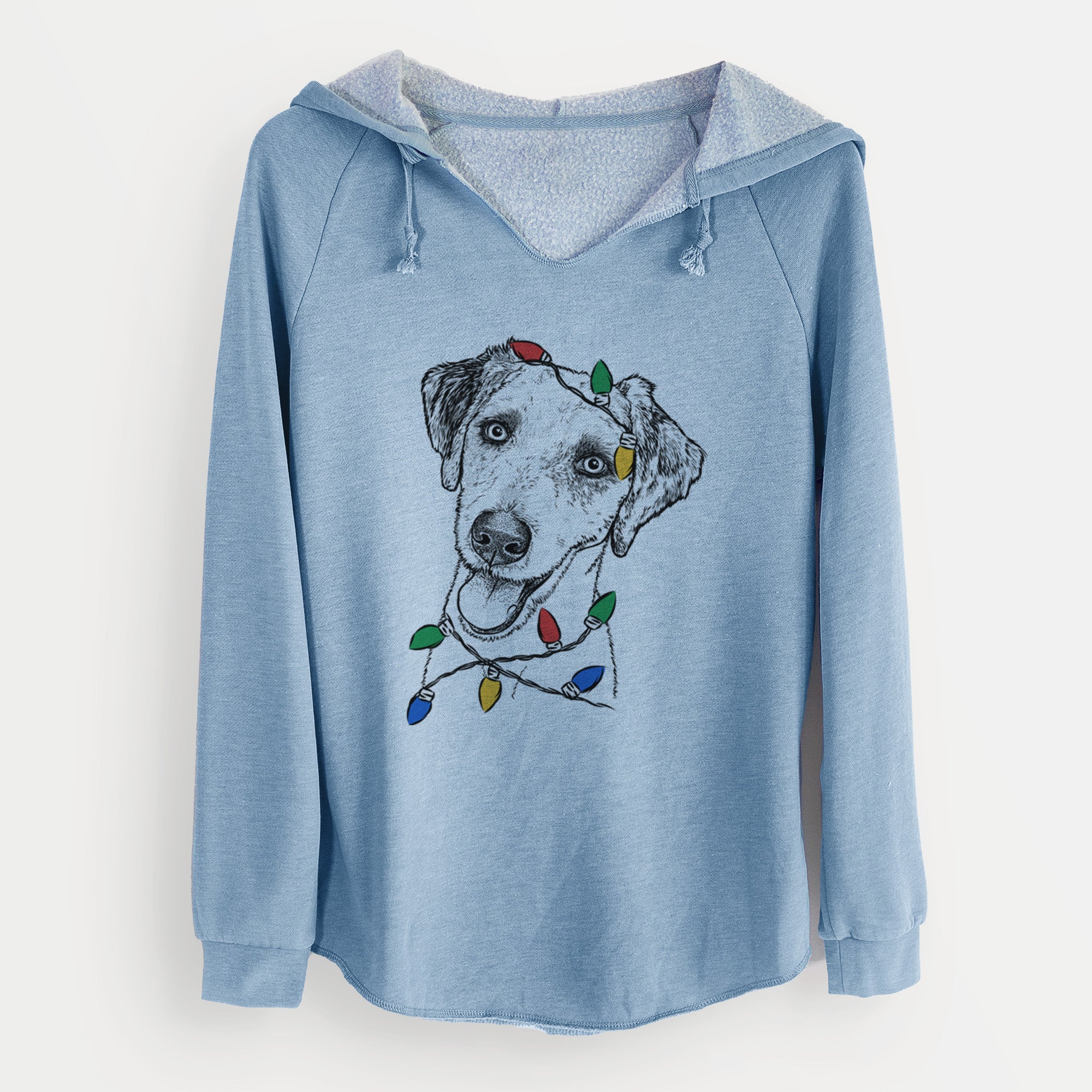 Christmas Lights Palm Palm the Aussiedoodle - Cali Wave Hooded Sweatshirt