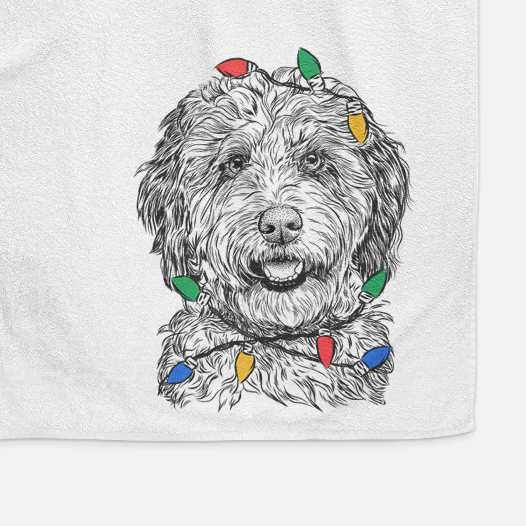 Palmer the Aussiedoodle Decorative Hand Towel