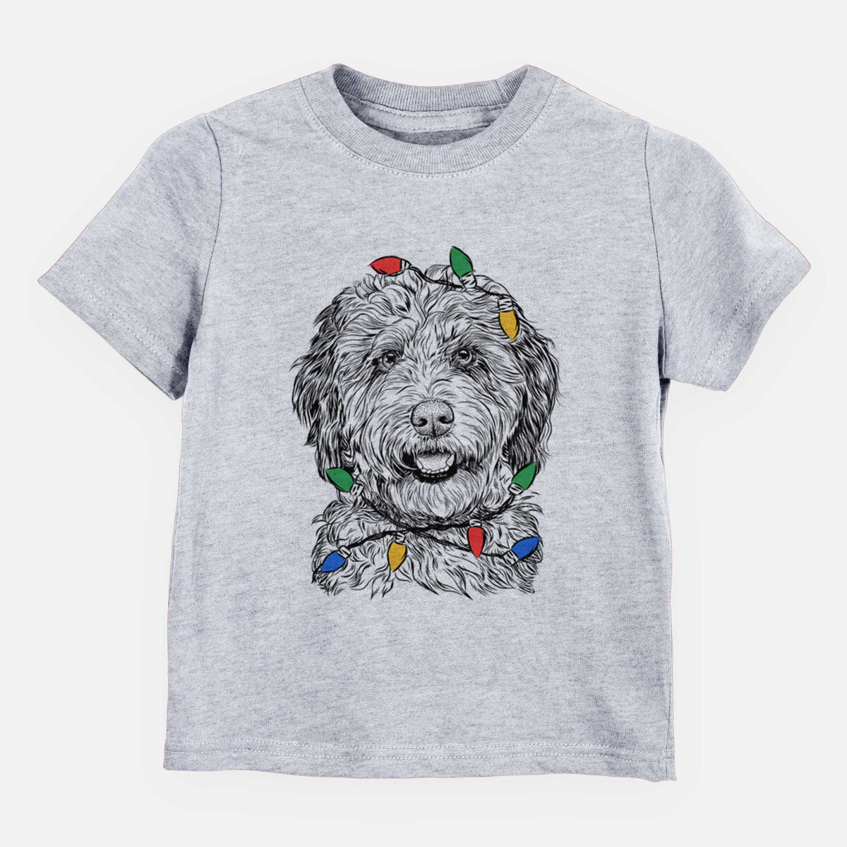 Christmas Lights Palmer the Aussiedoodle - Kids/Youth/Toddler Shirt
