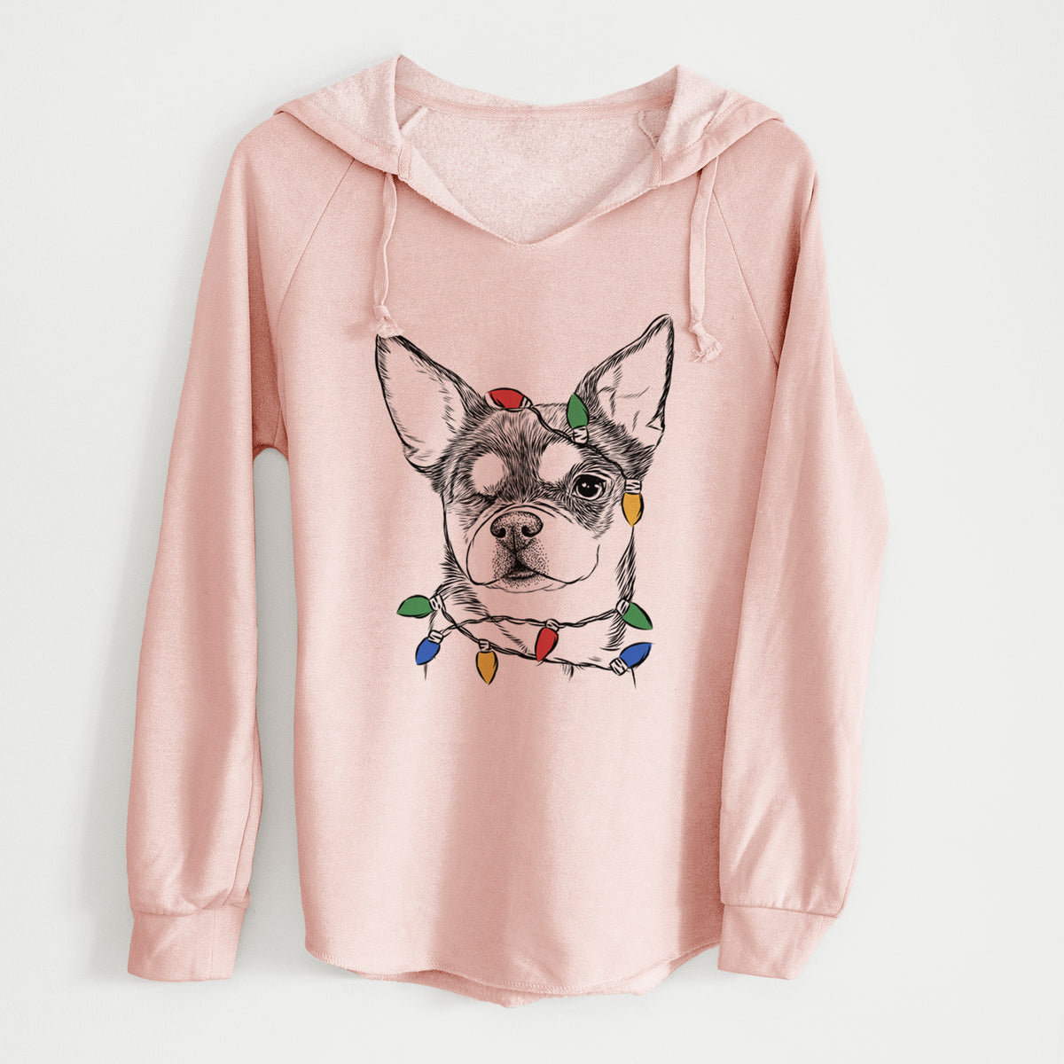 Christmas Lights Paris the Chihuahua - Cali Wave Hooded Sweatshirt