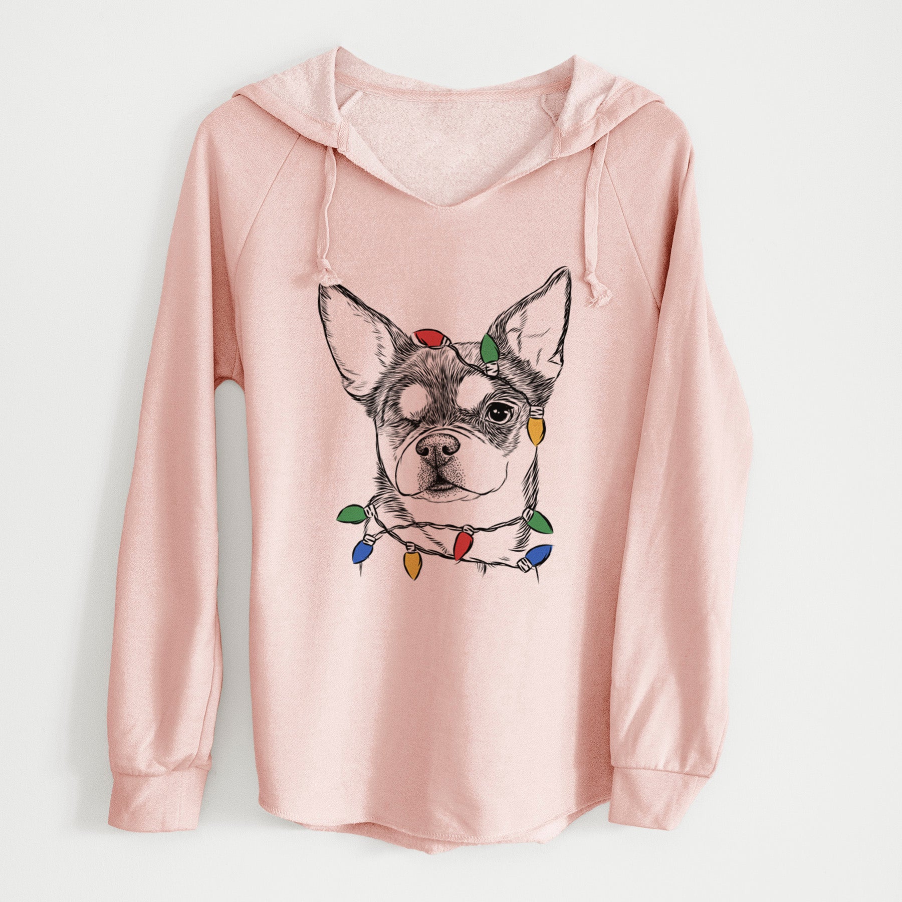 Christmas Lights Paris the Chihuahua - Cali Wave Hooded Sweatshirt