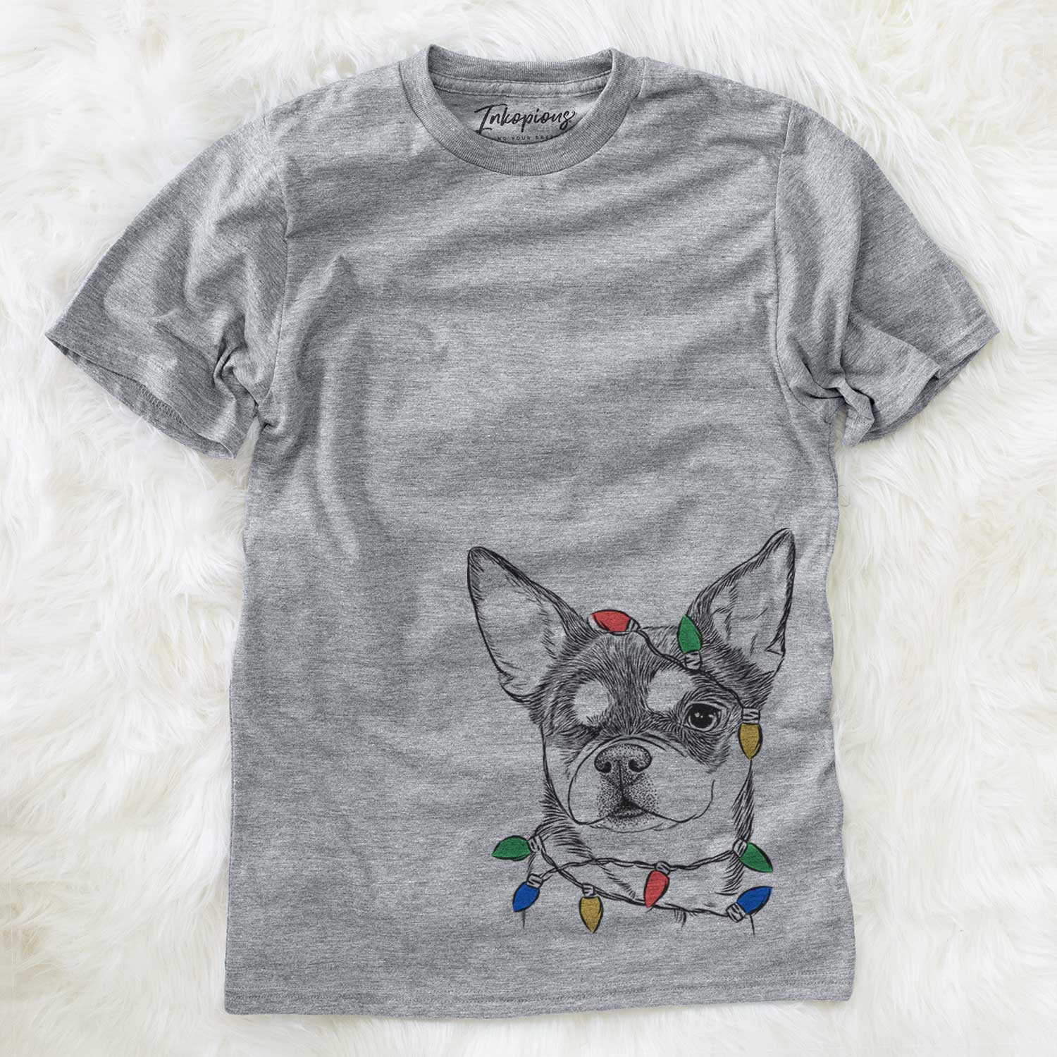 Christmas Lights Paris the Chihuahua - Unisex Crewneck