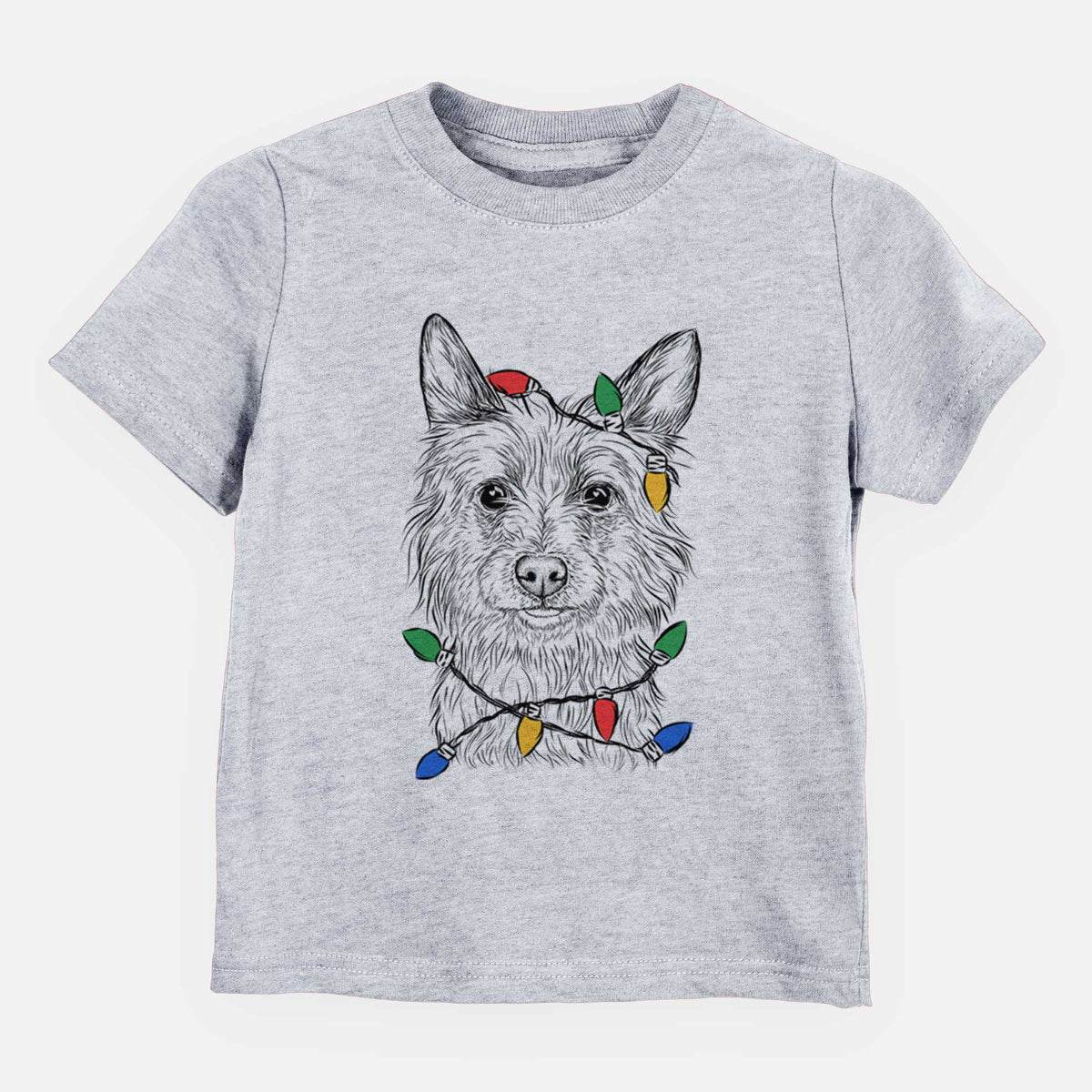 Christmas Lights Paulo the Portuguese Podengo - Kids/Youth/Toddler Shirt
