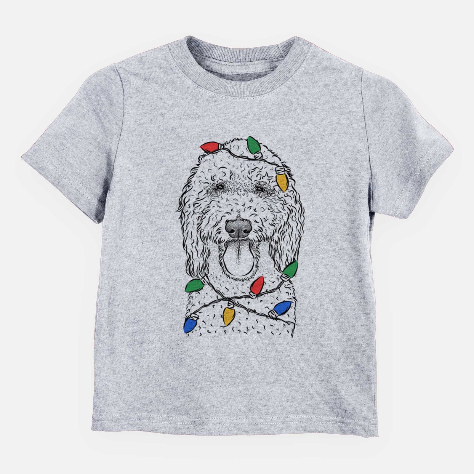 Christmas Lights Pavlov the Goldendoodle - Kids/Youth/Toddler Shirt