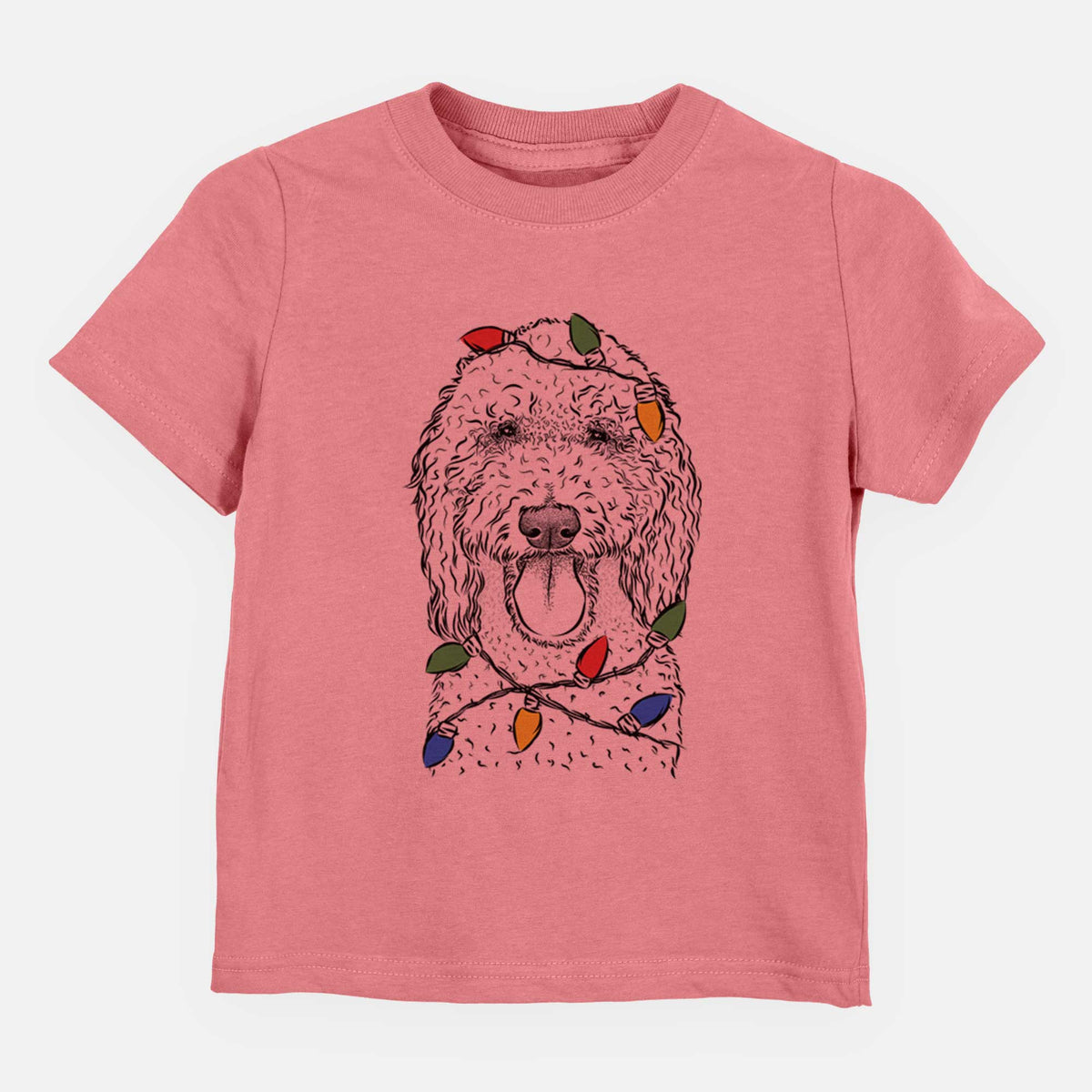 Christmas Lights Pavlov the Goldendoodle - Kids/Youth/Toddler Shirt