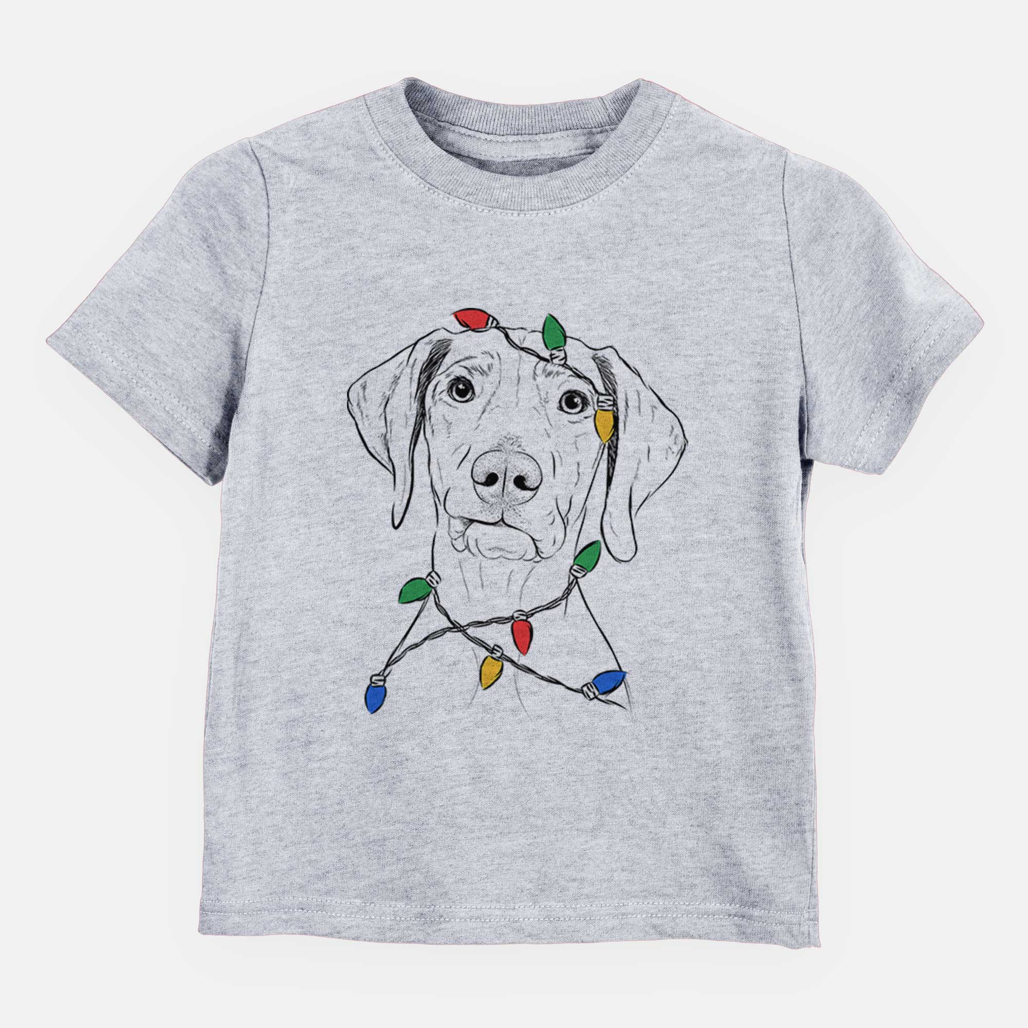 Christmas Lights Pawley the Vizsla - Kids/Youth/Toddler Shirt