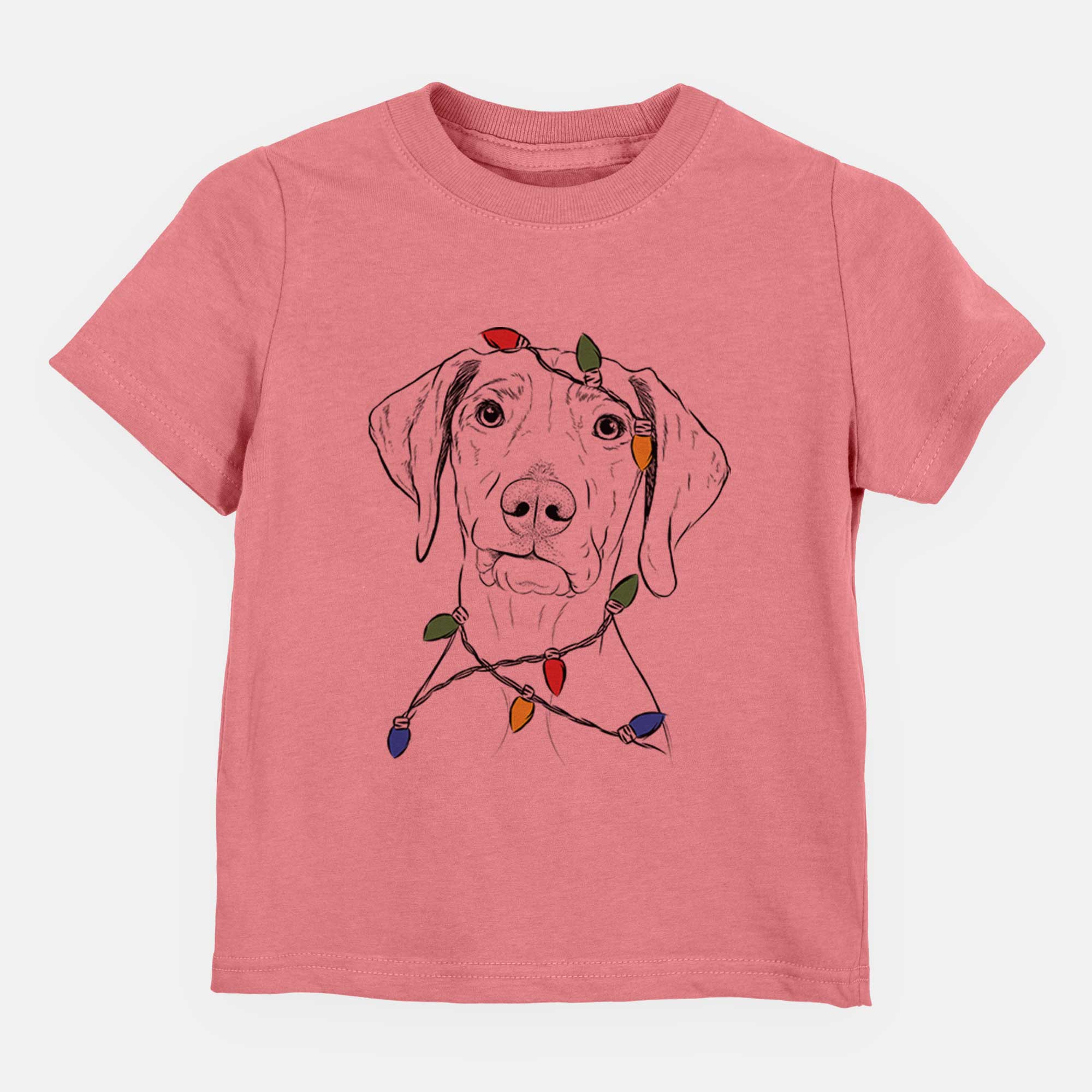 Christmas Lights Pawley the Vizsla - Kids/Youth/Toddler Shirt