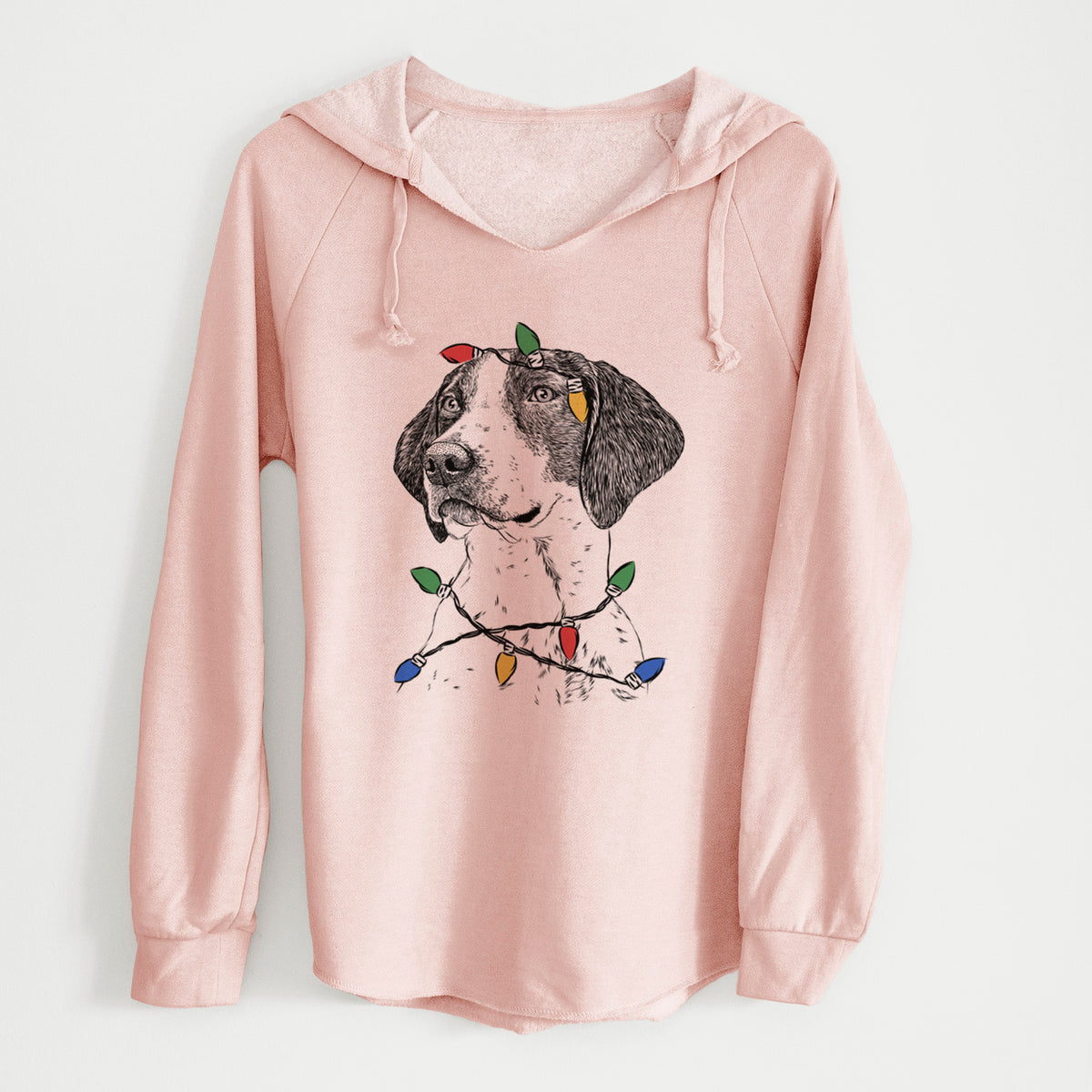 Christmas Lights Payton the Mixed Breed - Cali Wave Hooded Sweatshirt