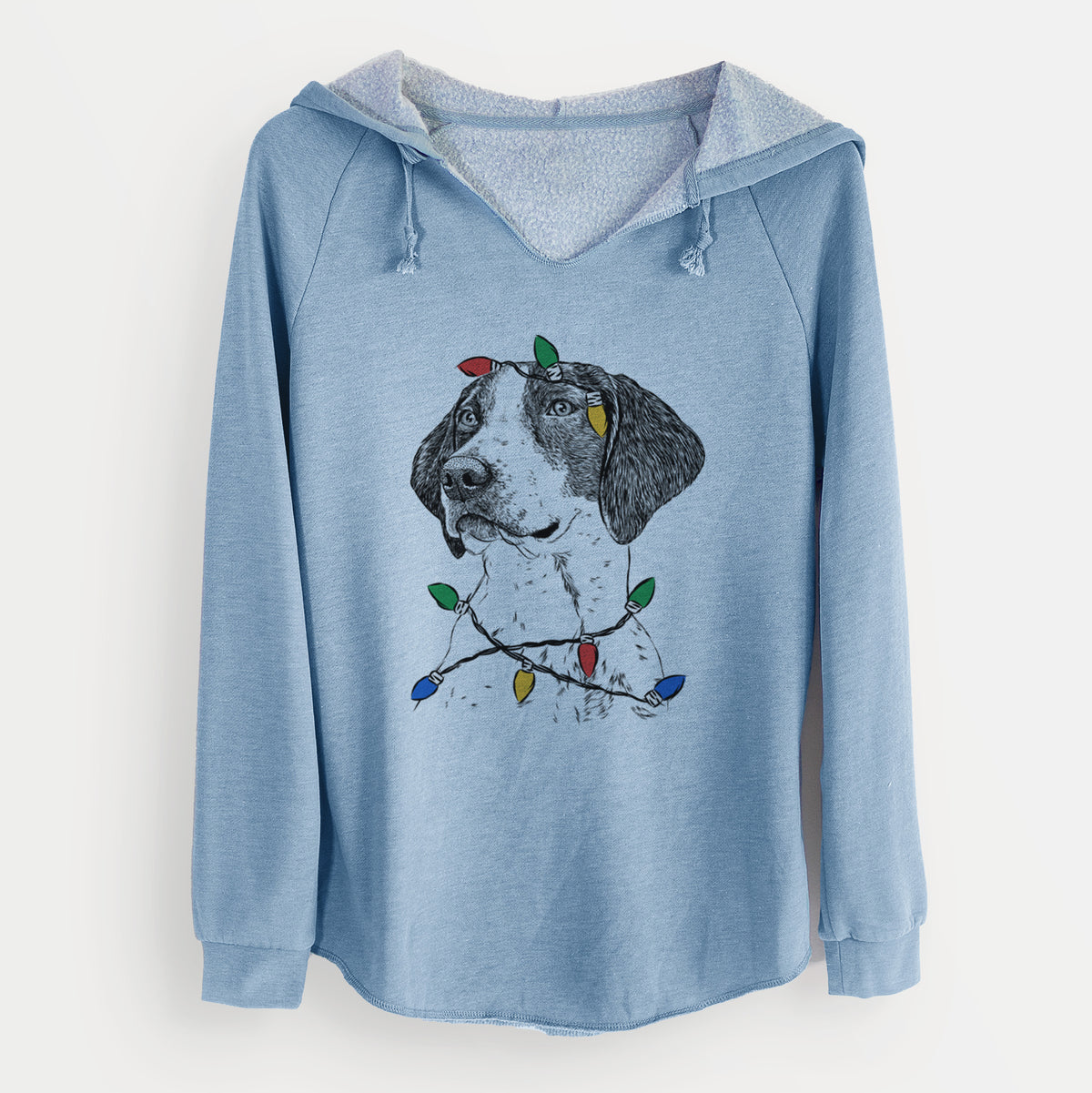 Christmas Lights Payton the Mixed Breed - Cali Wave Hooded Sweatshirt